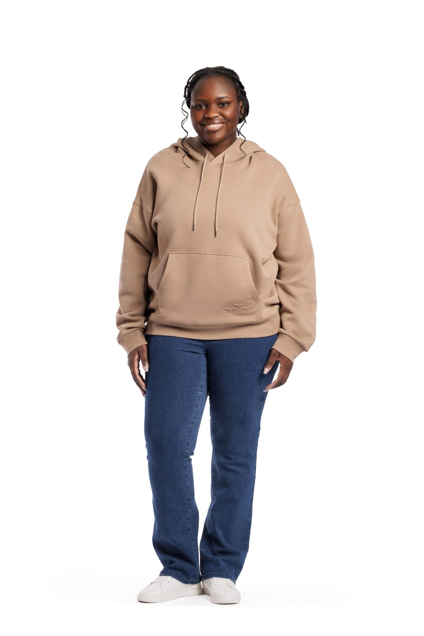 Fleece Oversized Hoodie in Camel - Lazypants