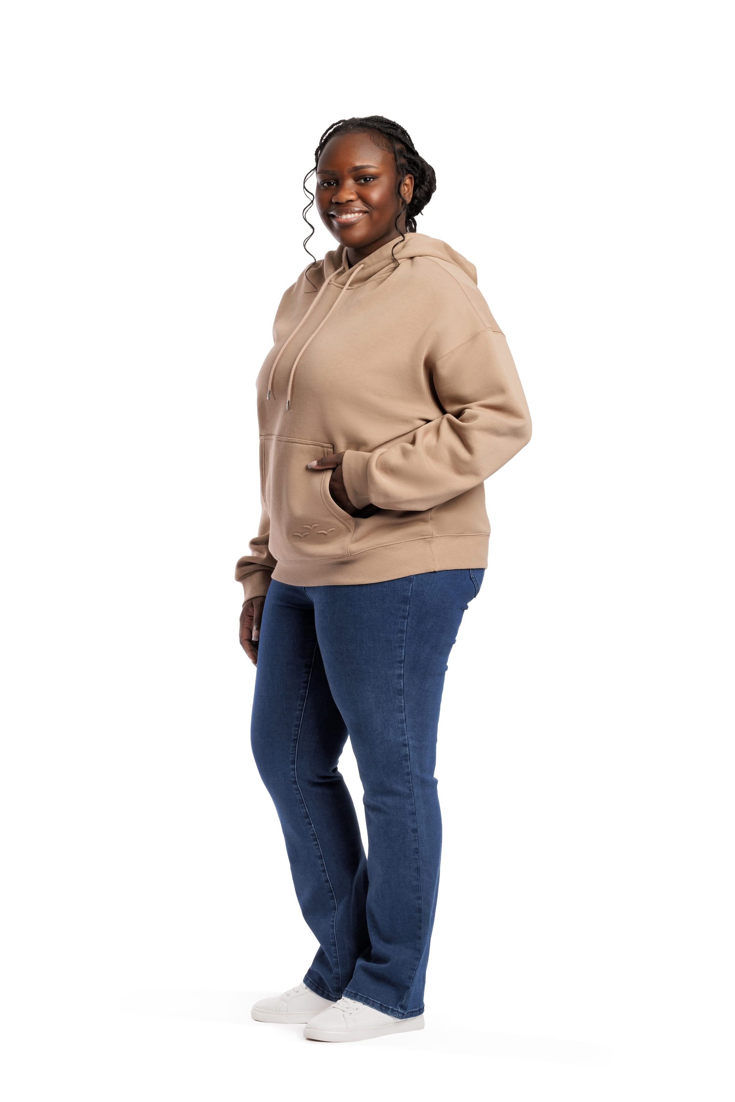 Fleece Oversized Hoodie in Camel - Lazypants