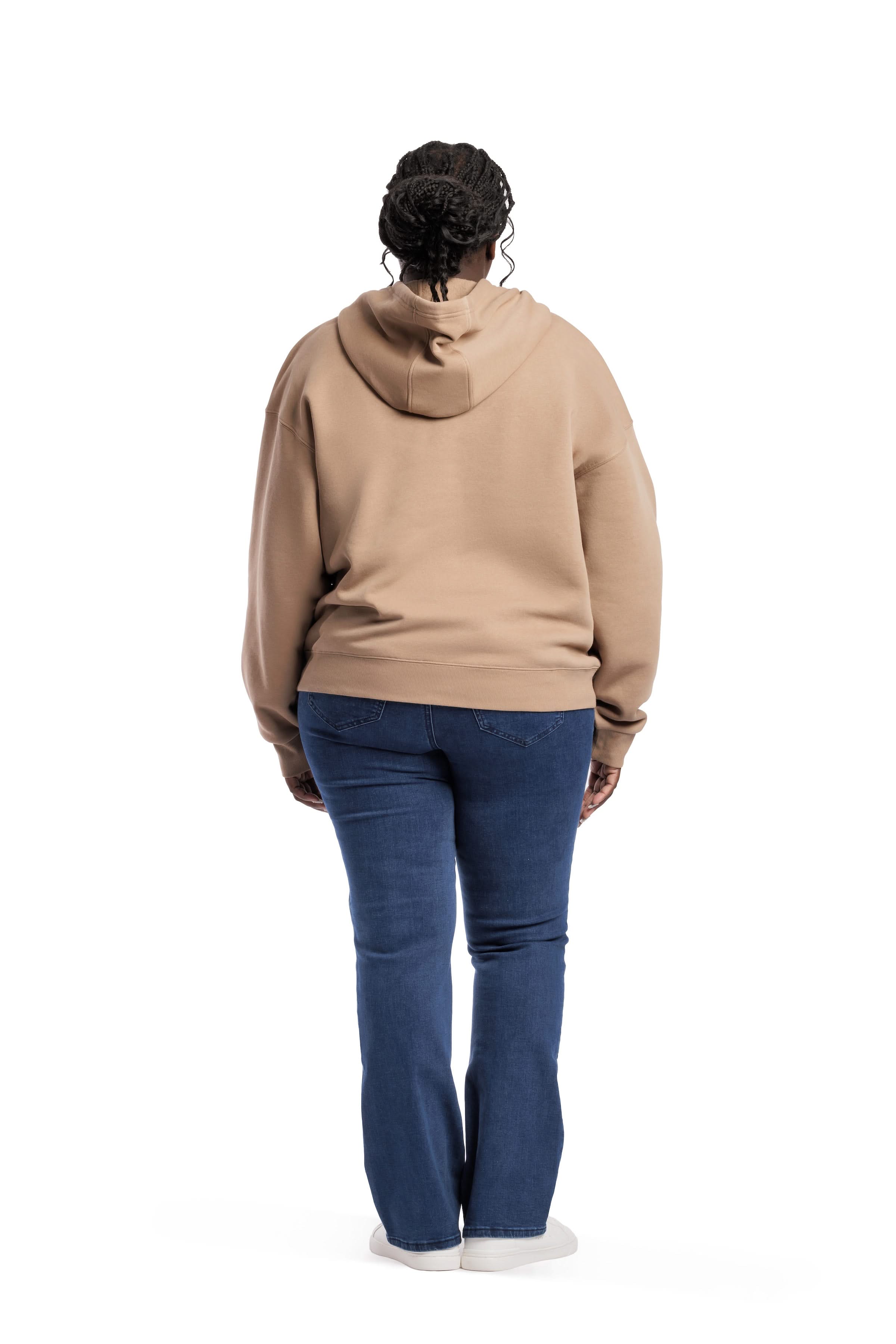 Fleece Oversized Hoodie in Camel - Lazypants