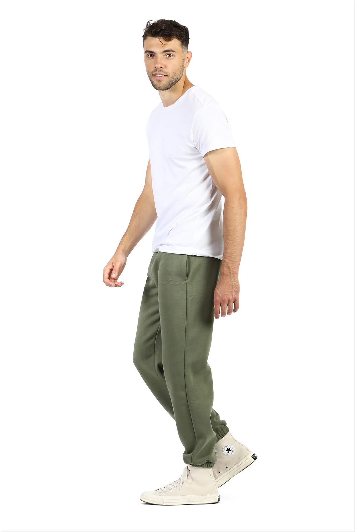 Men’s Premium Fleece Sweatpants in Olive
