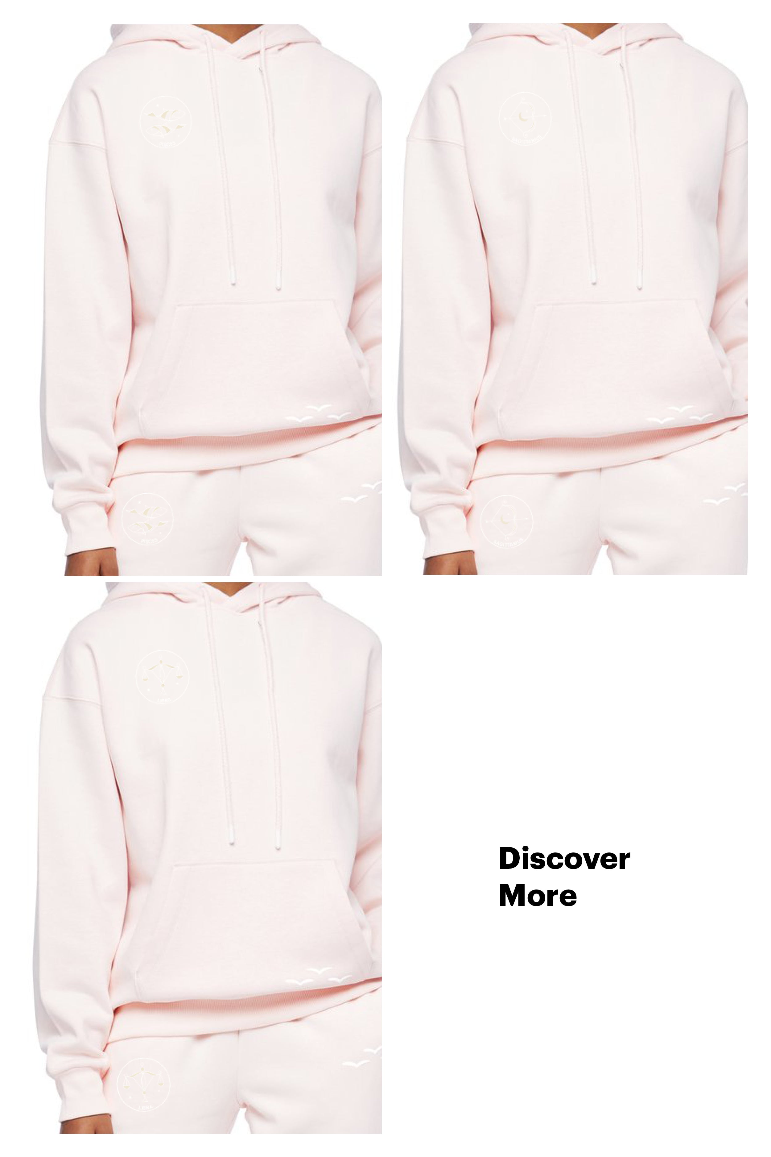 Zodiac Sweatsuit Set in petal pink