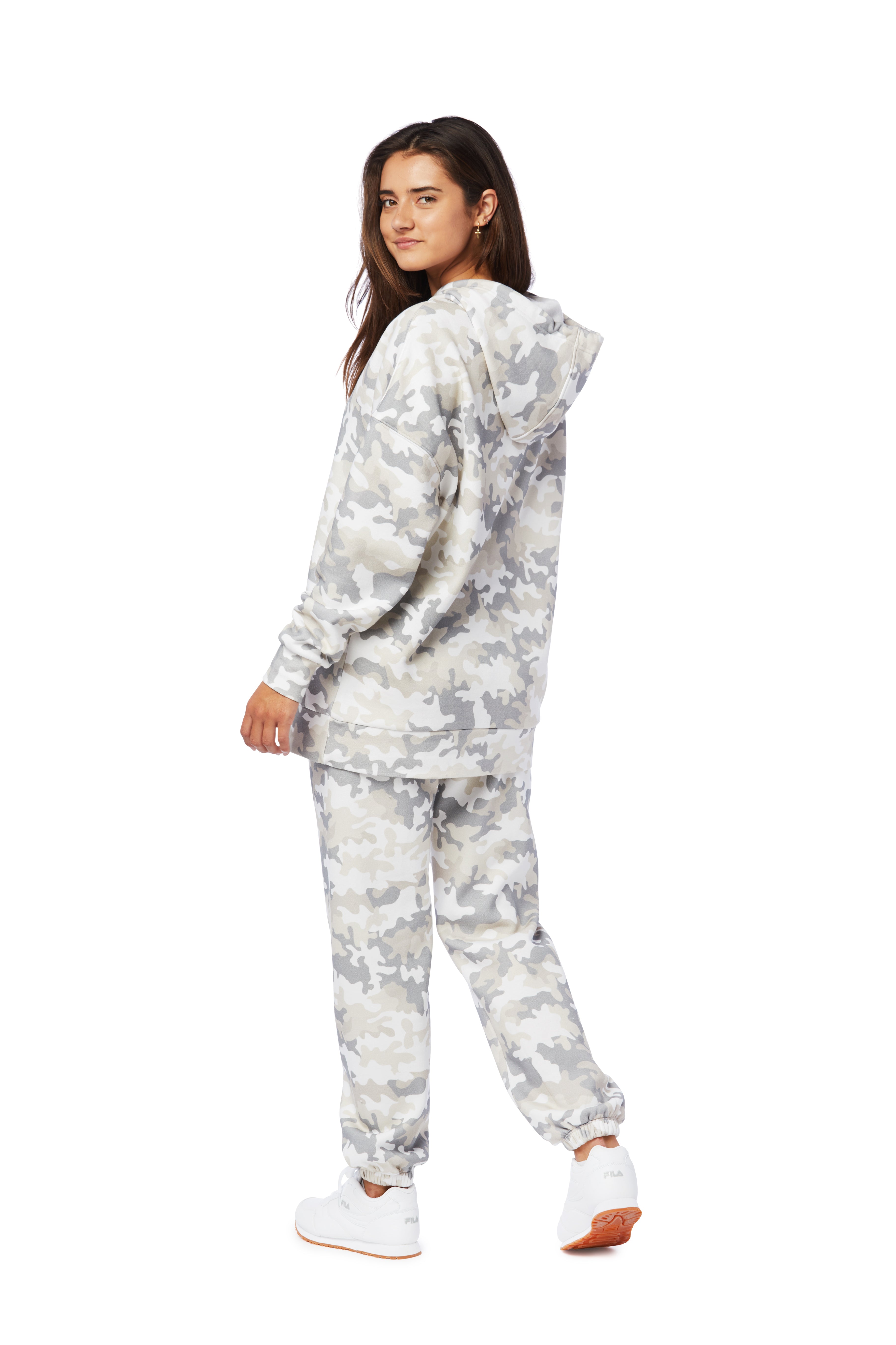 Niki &amp; Cooper fleece set in white camo from Lazypants - always a great buy at a reasonable price.