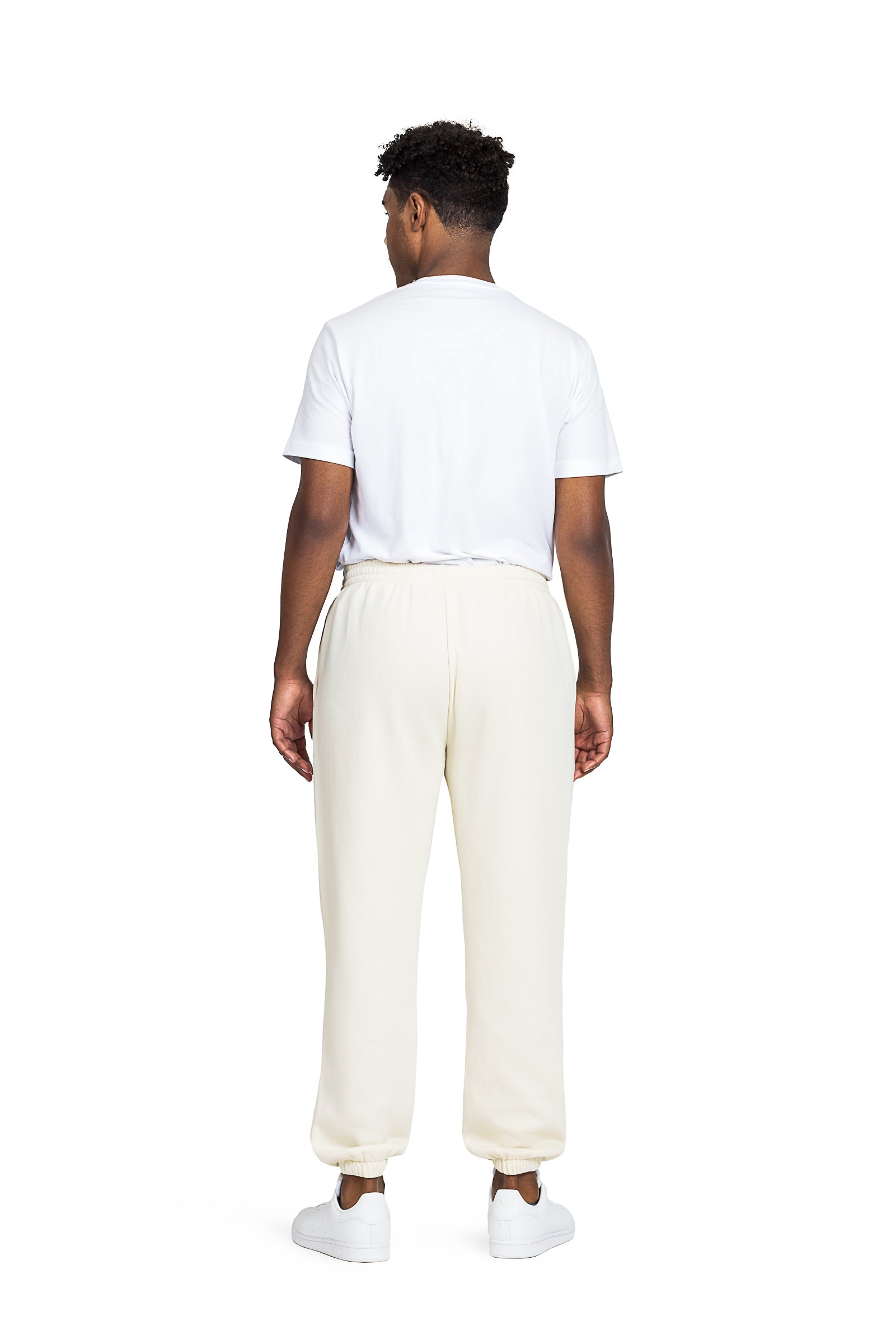 Men's premium fleece relaxed sweatpants in Vintage Bone