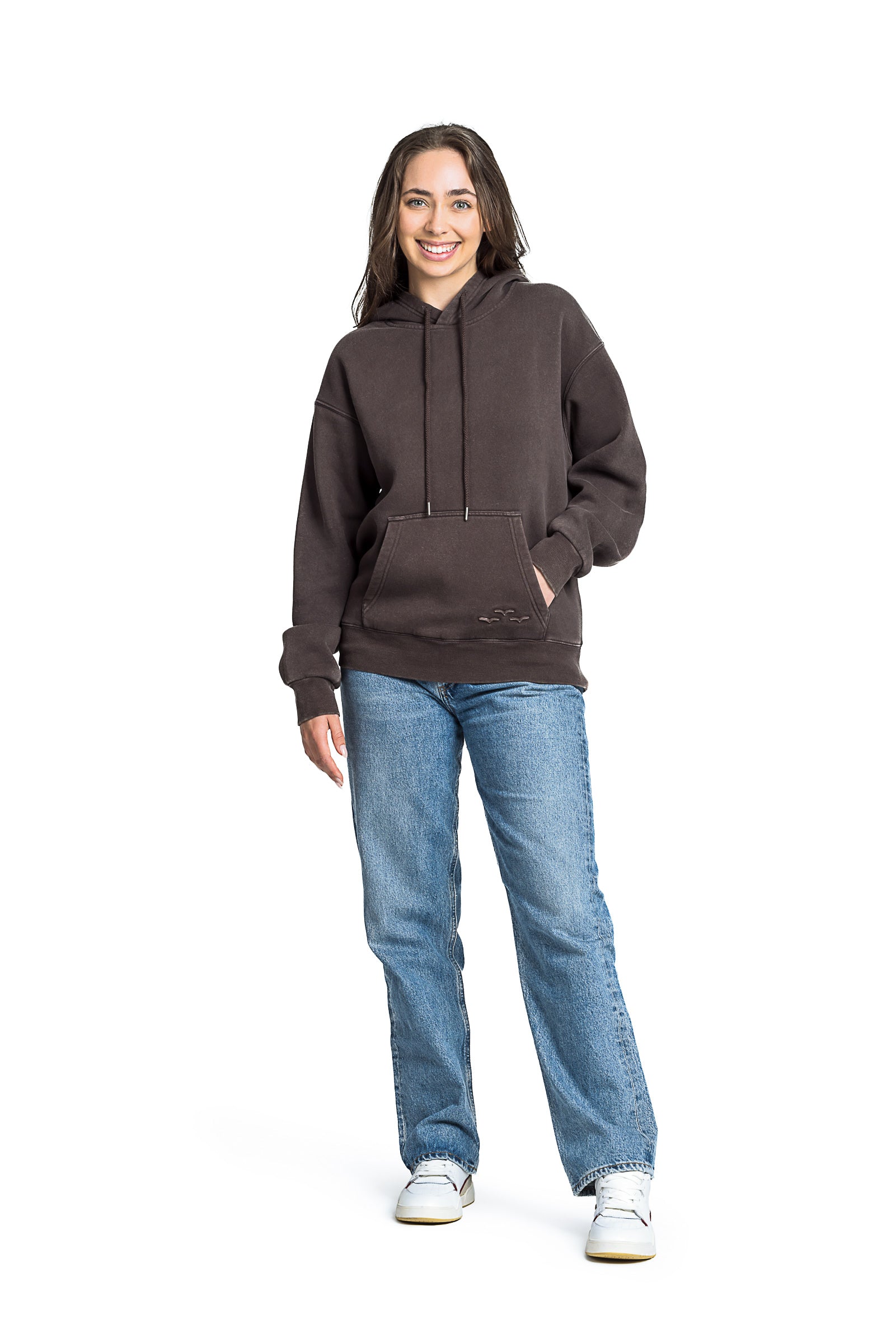 Chlo Relaxed Fit Hoodie in Vintage Espresso