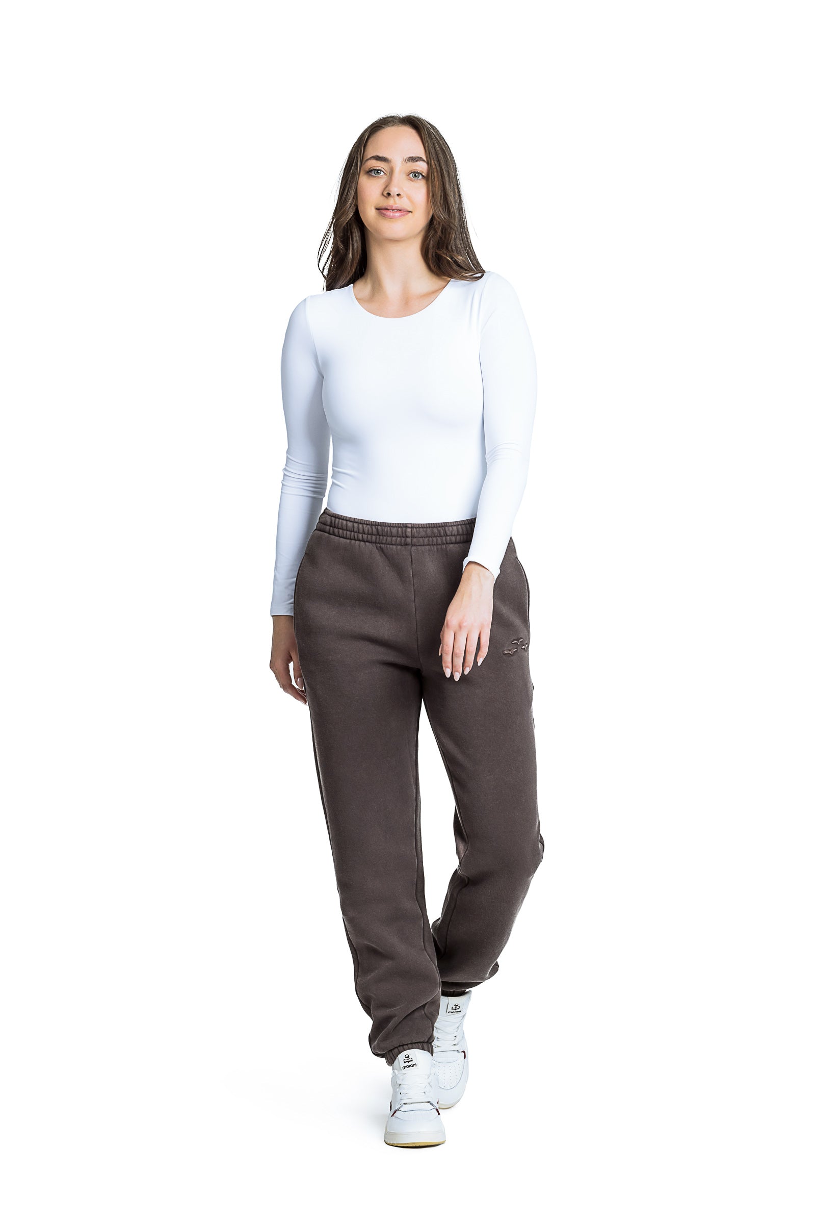 Nova Premium Fleece relaxed sweatpants in Vintage Espresso