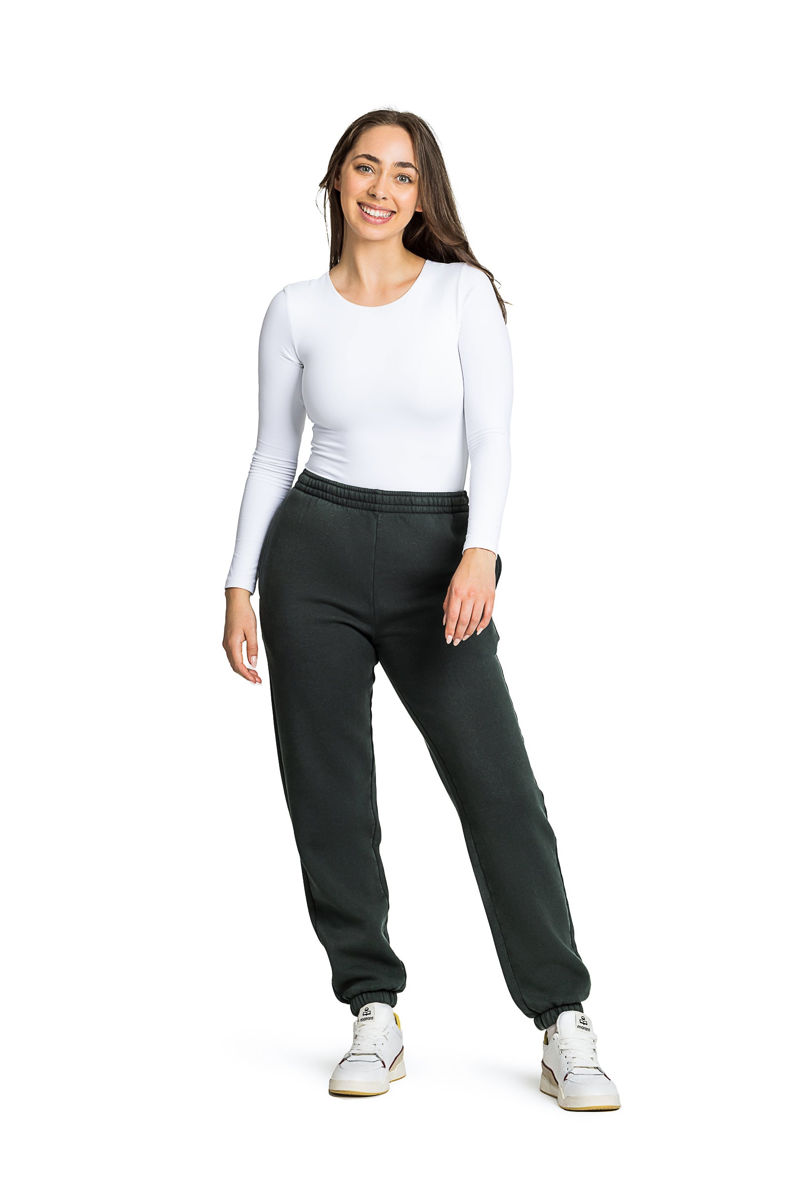 Nova Premium Fleece relaxed sweatpants in Vintage Midnight Green