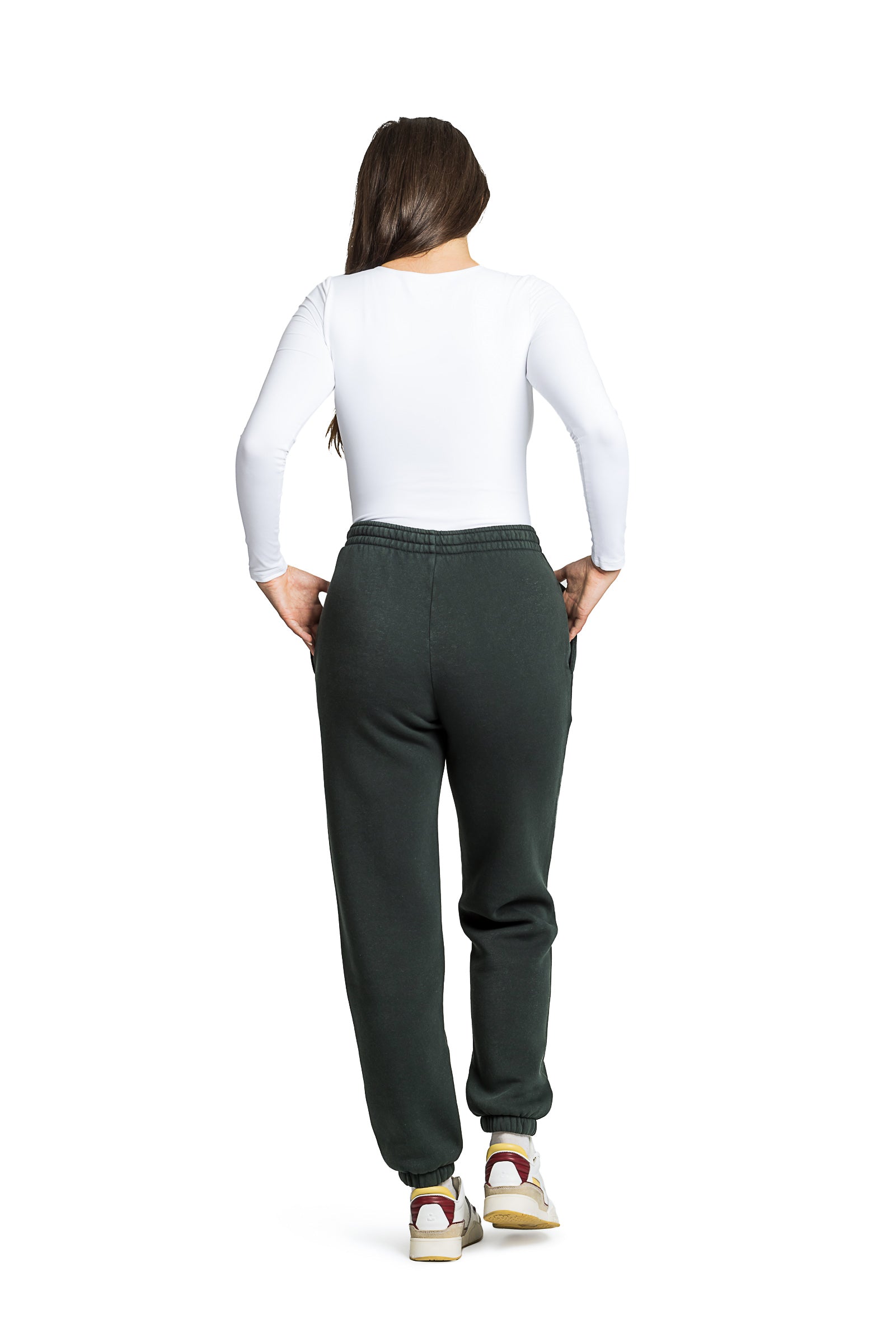Nova Premium Fleece relaxed sweatpants in Vintage Midnight Green