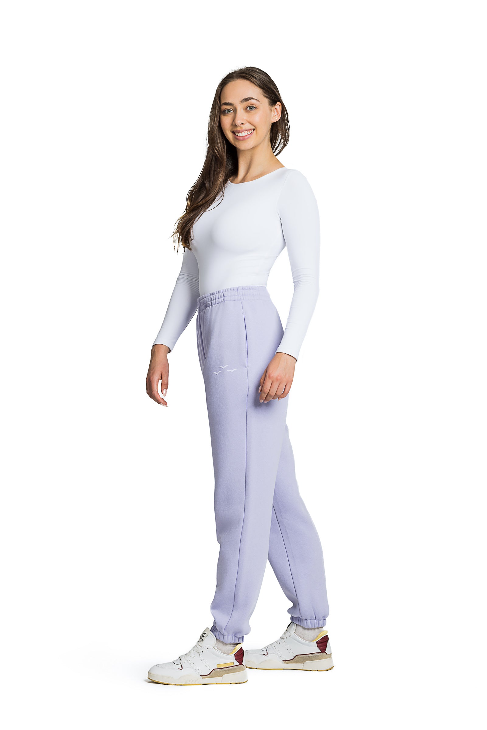 Nova premium fleece relaxed sweatpants in lavender