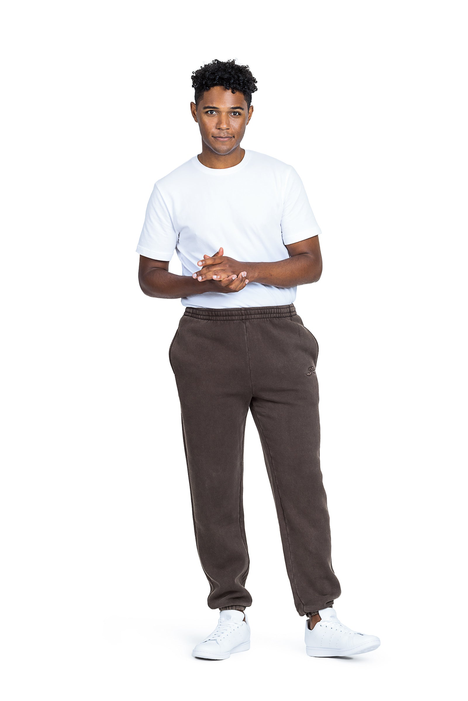 Men's premium fleece relaxed sweatpants in Vintage Espresso