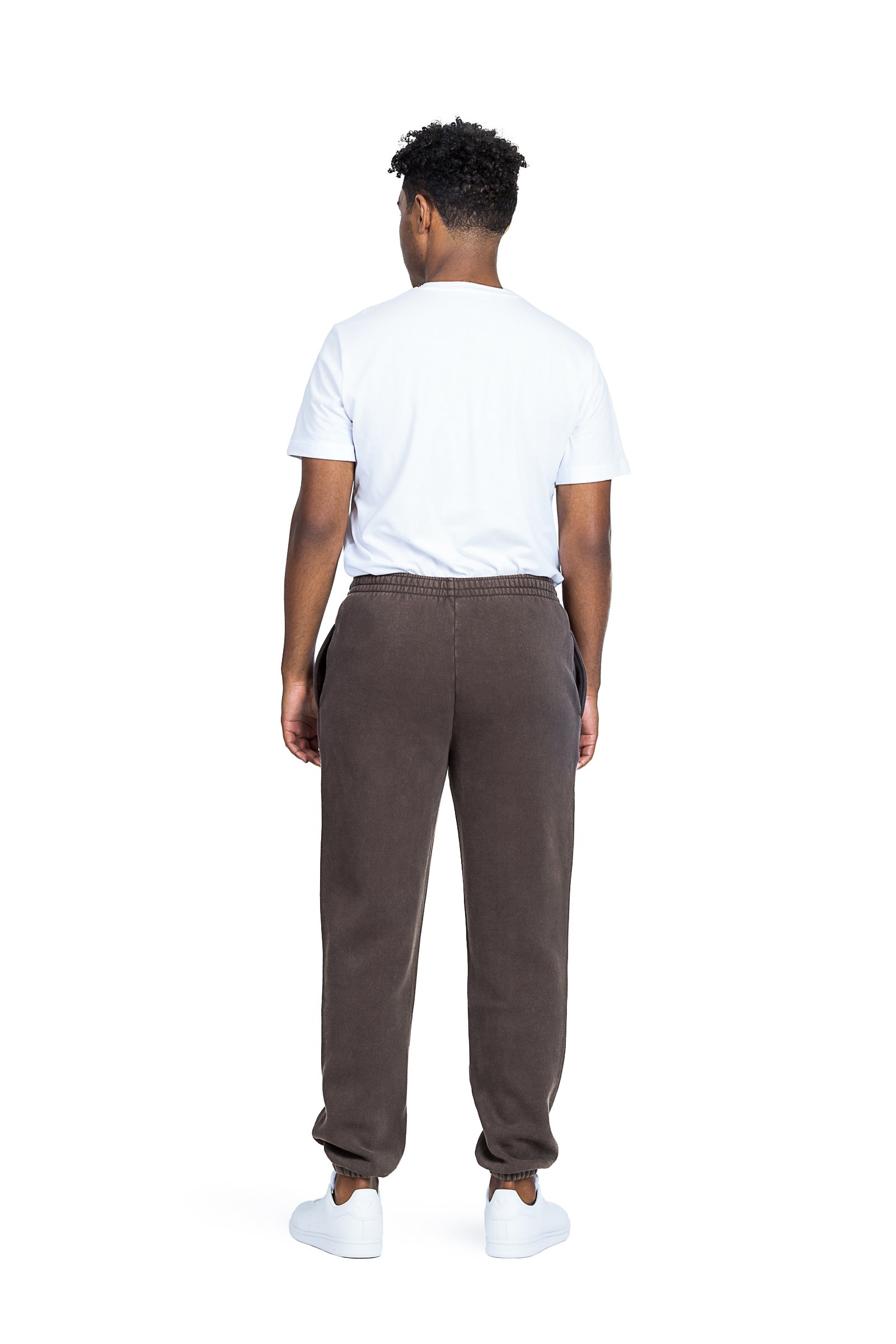 Men's premium fleece relaxed sweatpants in Vintage Espresso