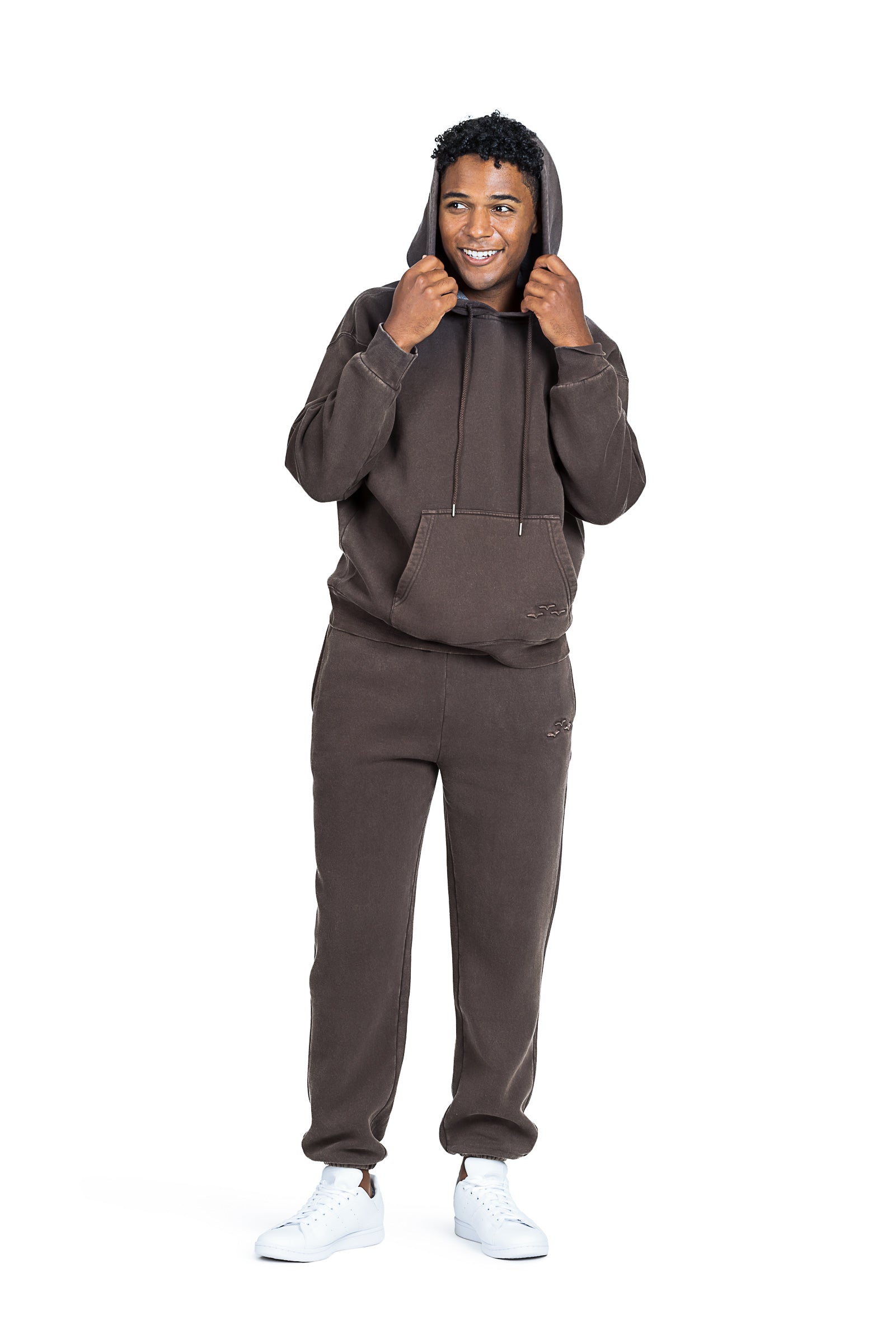 Men’s Premium Fleece Relaxed Sweatsuit Set in Vintage Espresso