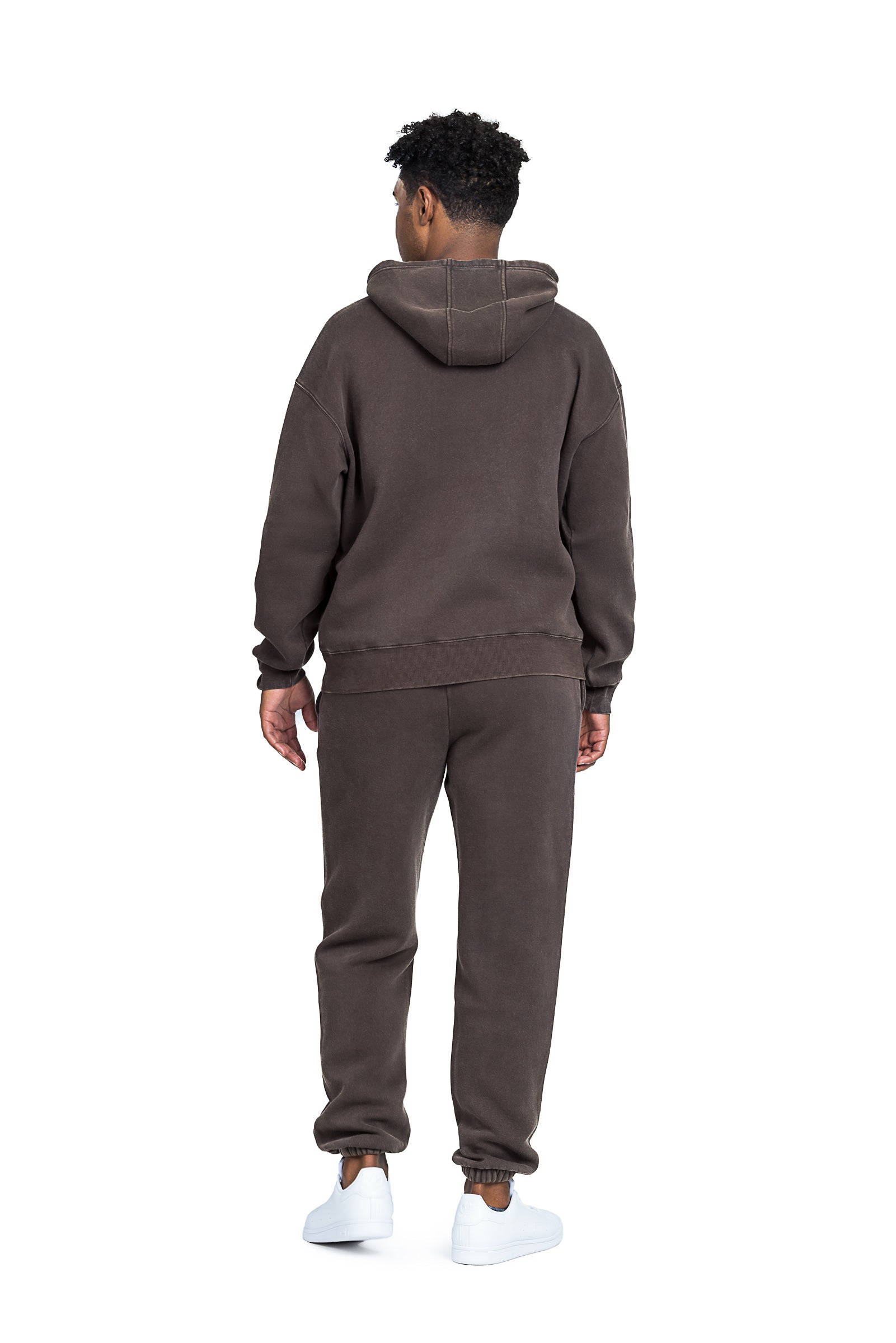 Men’s Premium Fleece Relaxed Sweatsuit Set in Vintage Espresso