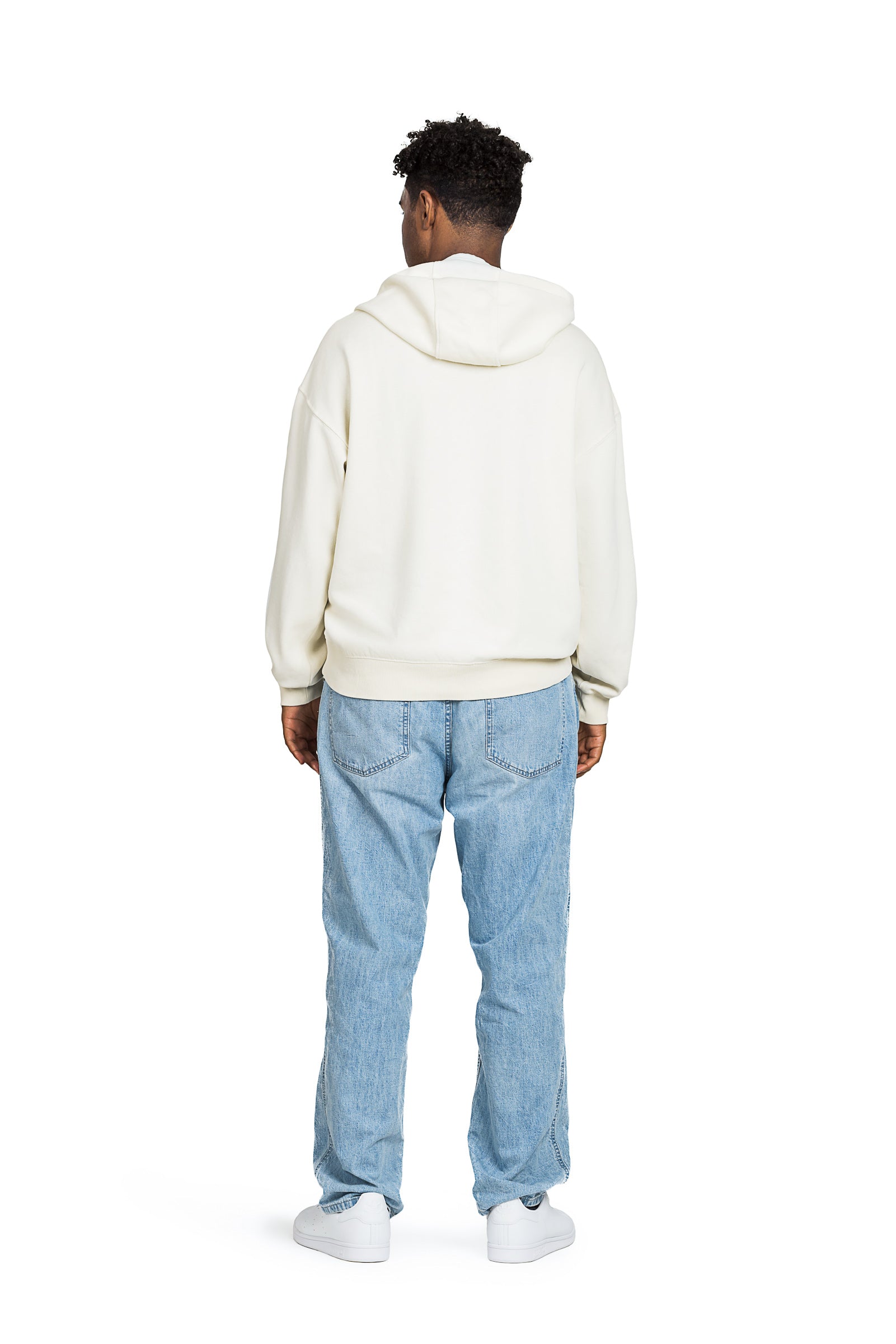 Men's Relaxed Fit Hoodie in Vintage Bone