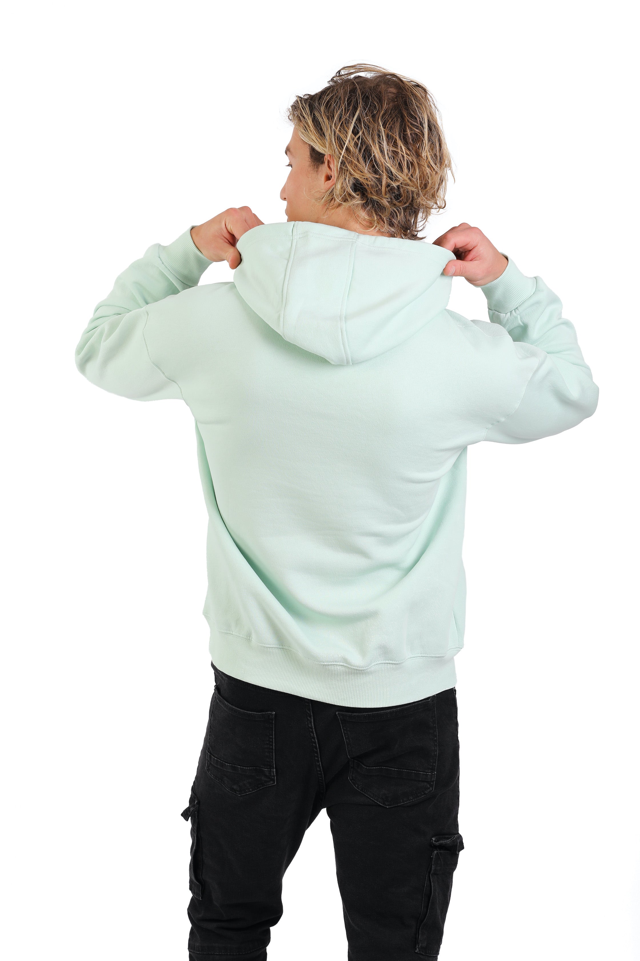 Men's hoodie in mint from Lazypants - always a great buy at a reasonable price.