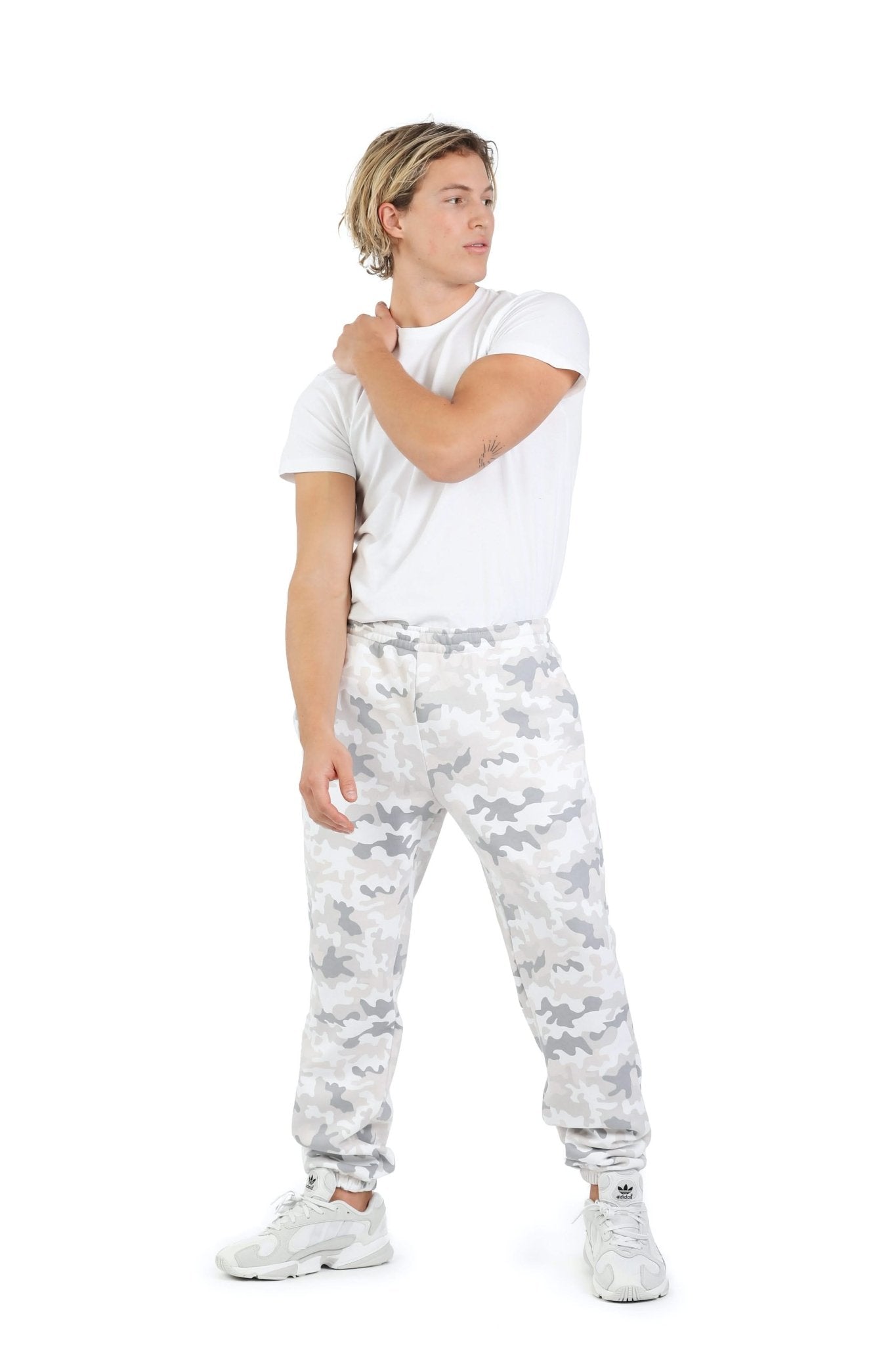 Men's jogger in White camo - Lazypants