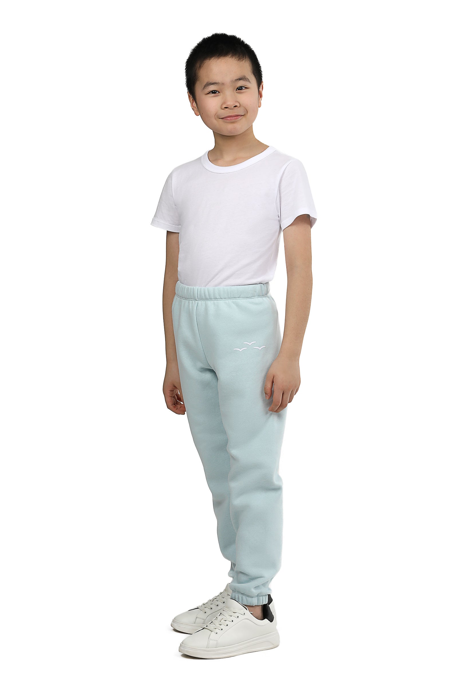 Niki kids fleece sweatpants in ice blue