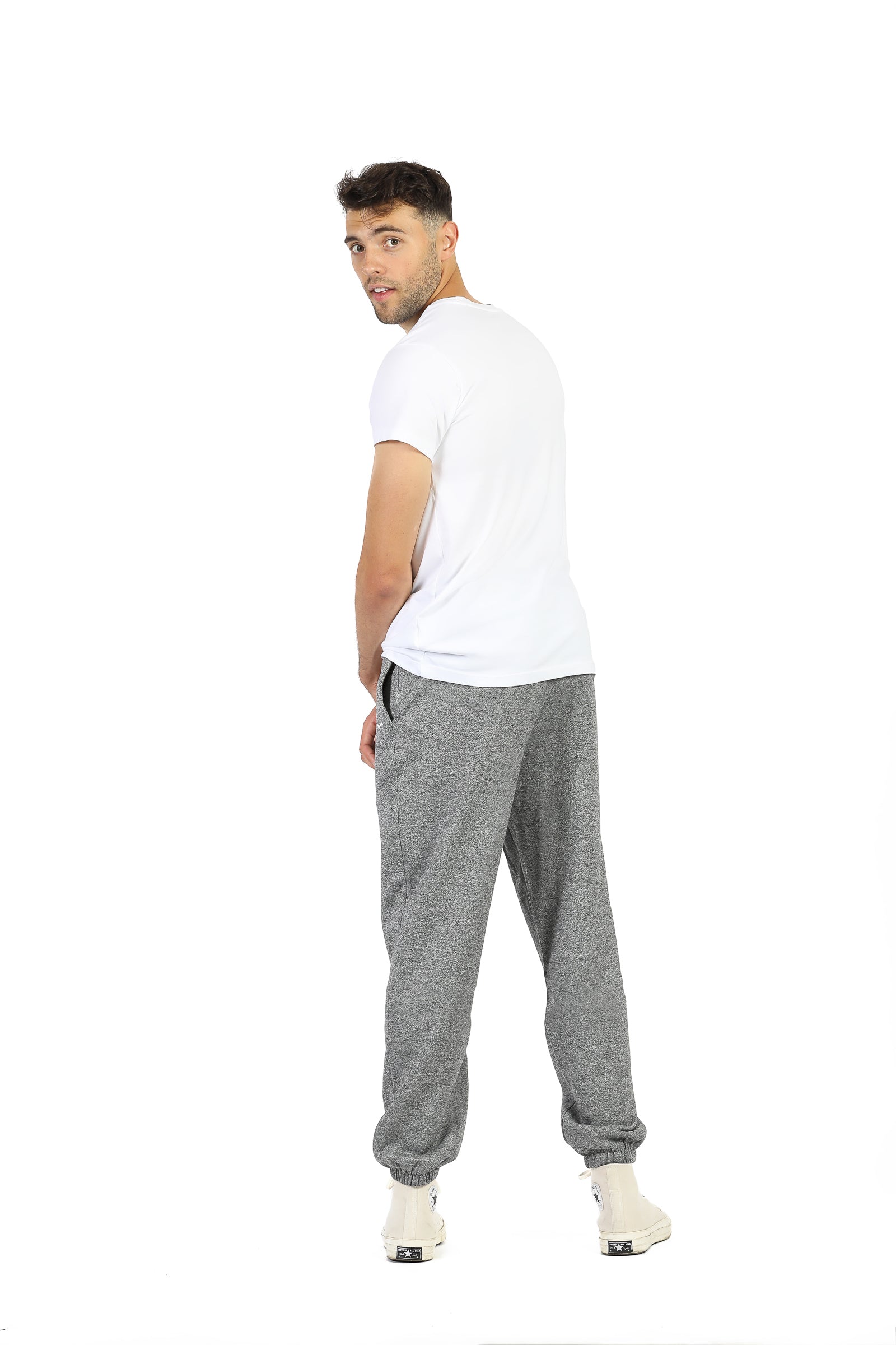 Men’s premium fleece sweatpants in Granite