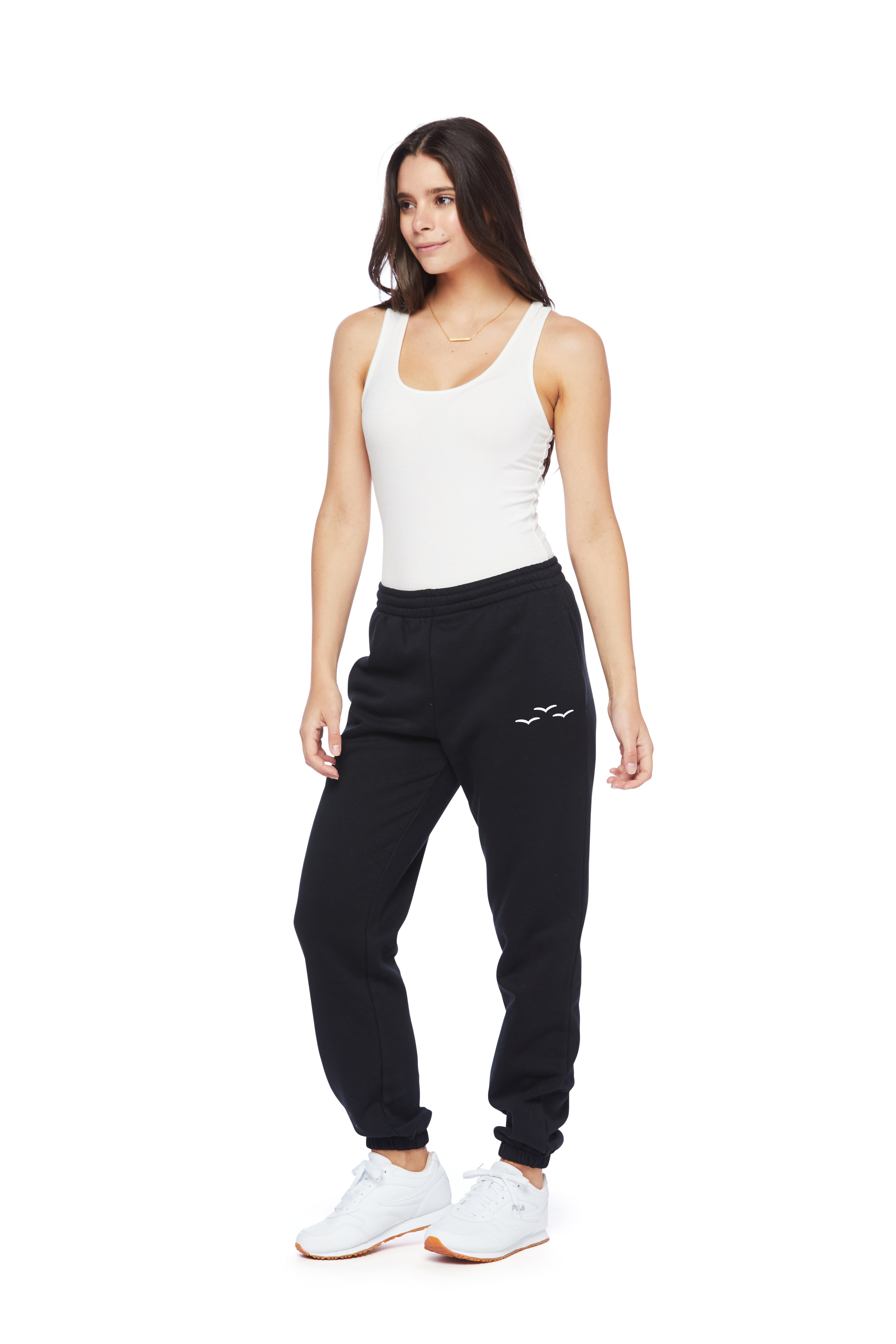 Nova heart sweatpants in black | sweatpants | Lazypants