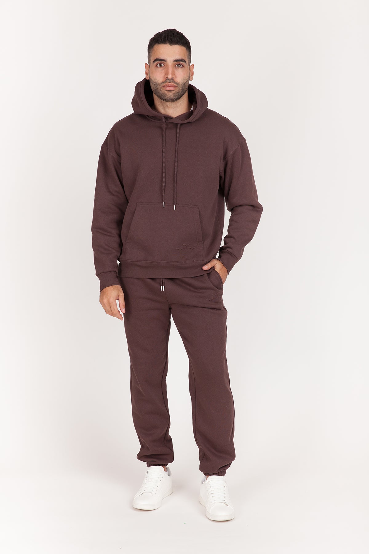 Men's hoodie in espresso