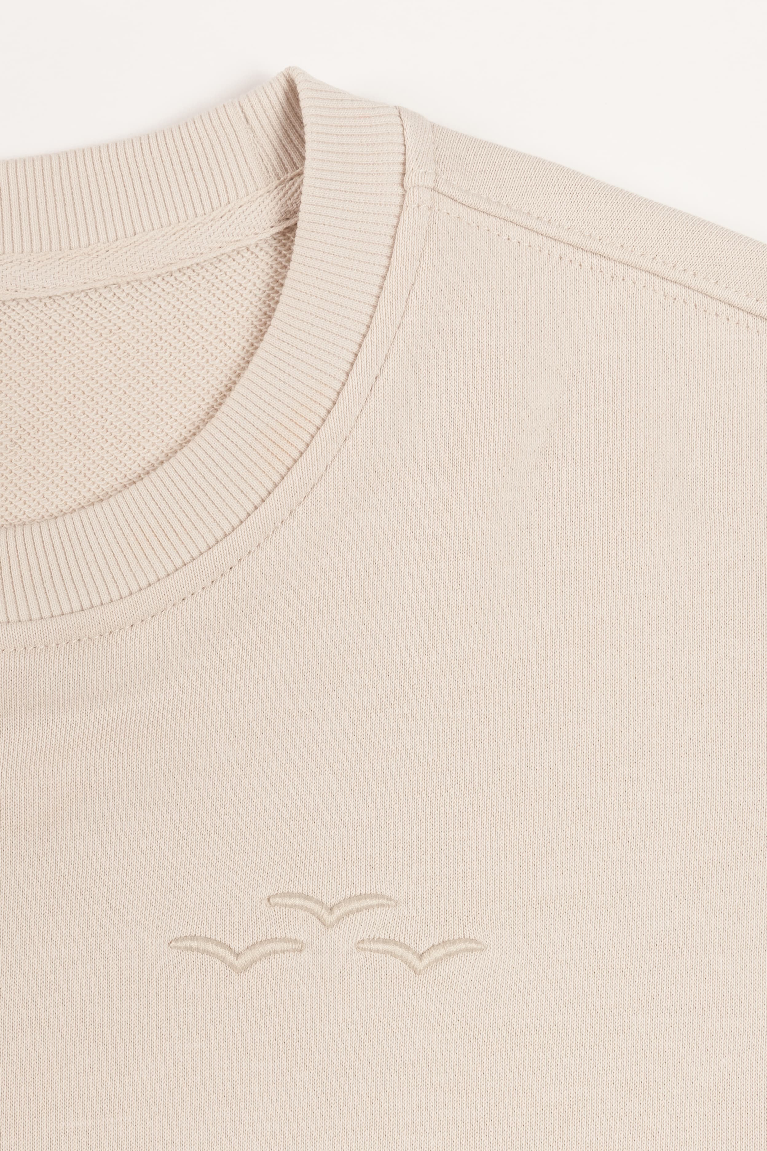 Kiara Crewneck French Terry Sweatshirt in Bone