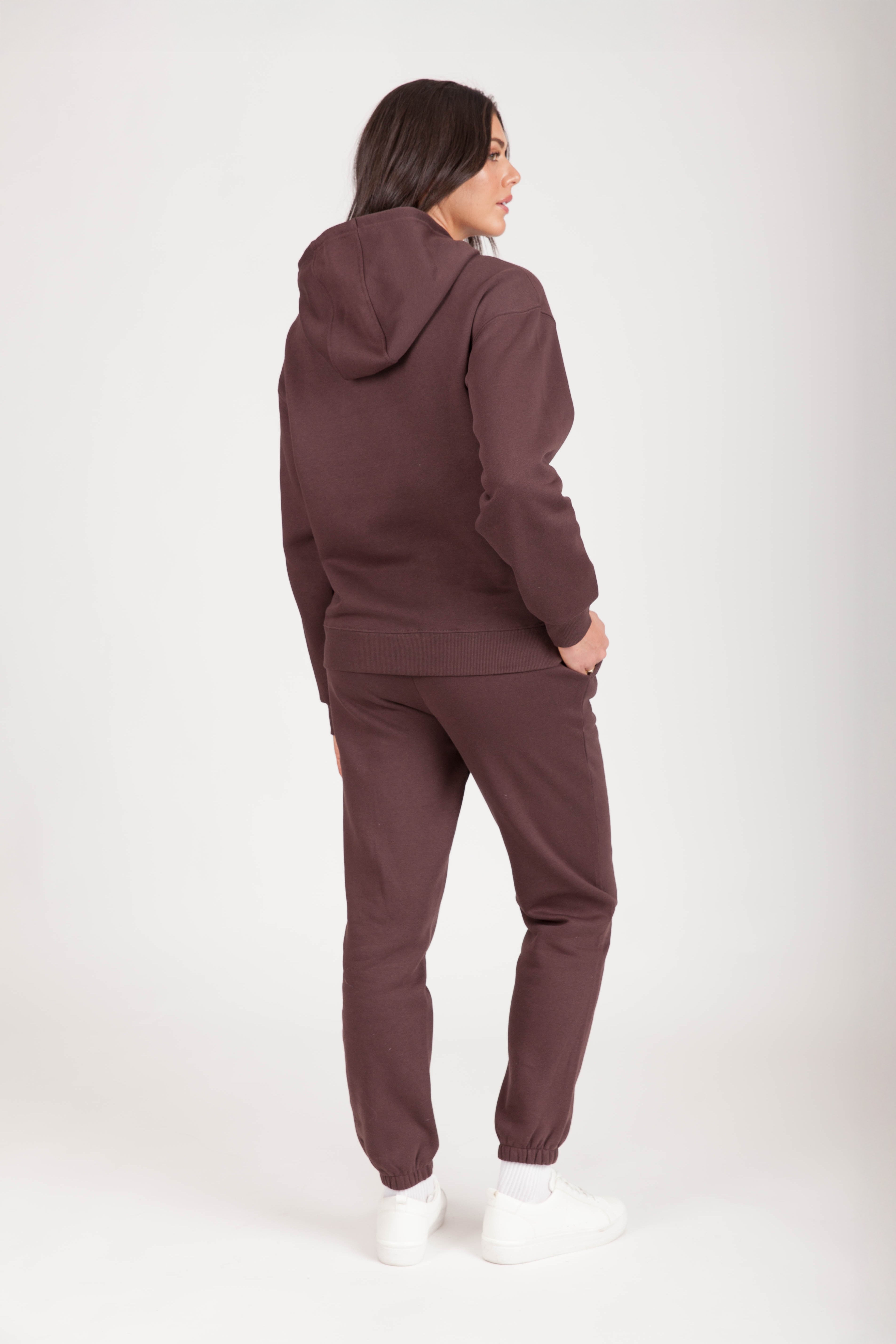WOMEN'S "ARE YOU EVEN FROM MONTREAL" TRACKSUIT IN ESPRESSO - Lazypants