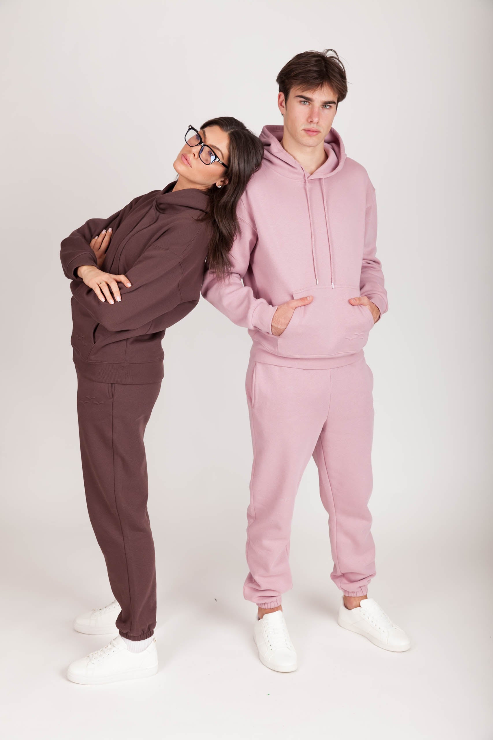 "JE CAN'T DEAL" JOGGERS in ROSE - Lazypants
