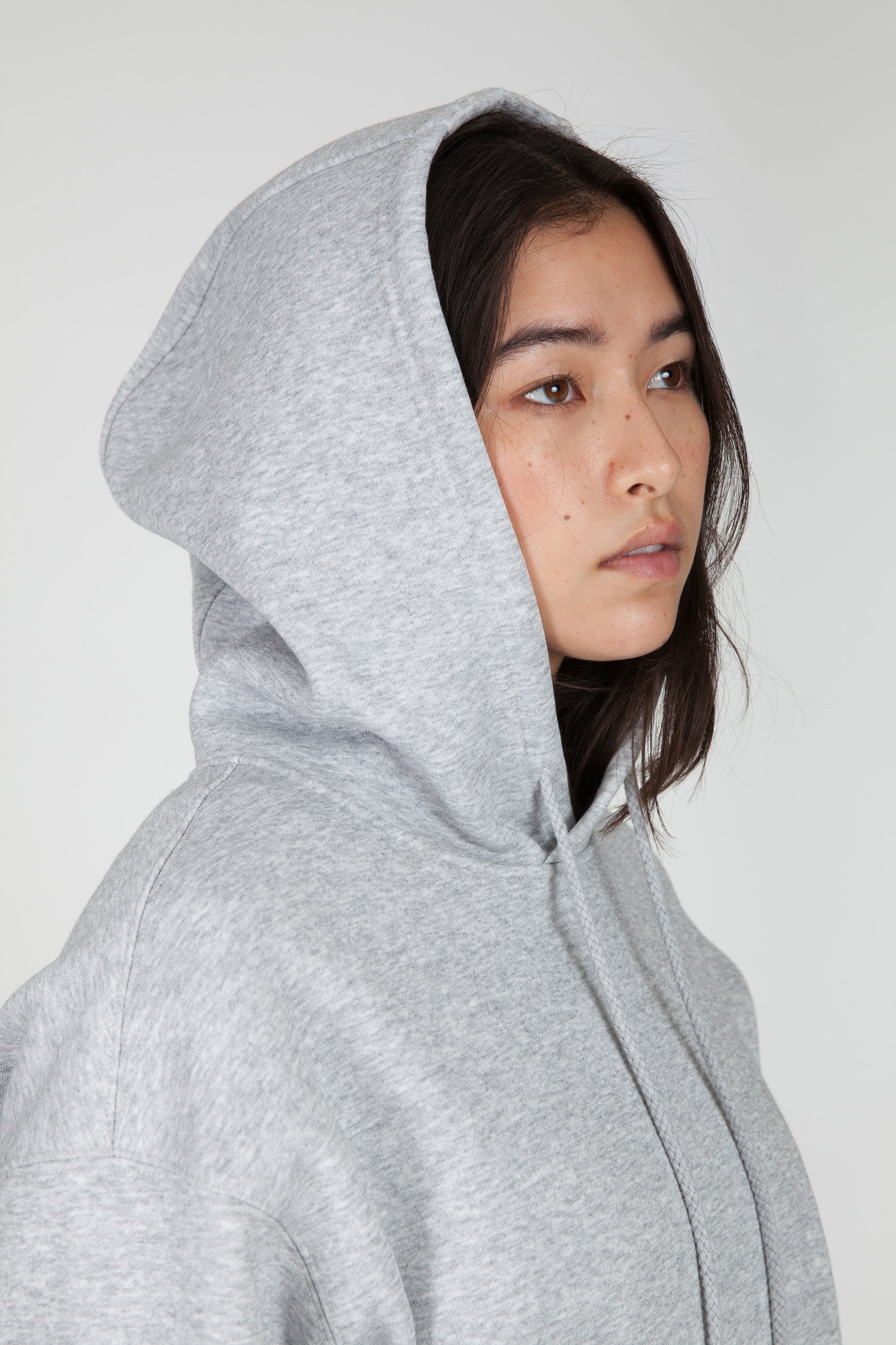 Women's Fleece Oversized Hoodie in Classic Grey