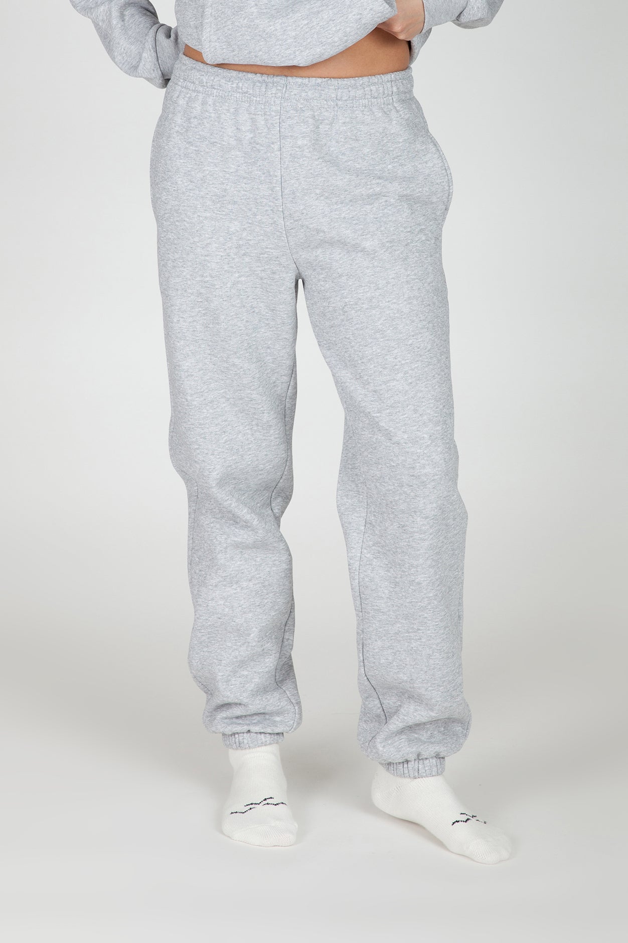 Nova premium fleece relaxed joggers in Classic Grey - Lazypants