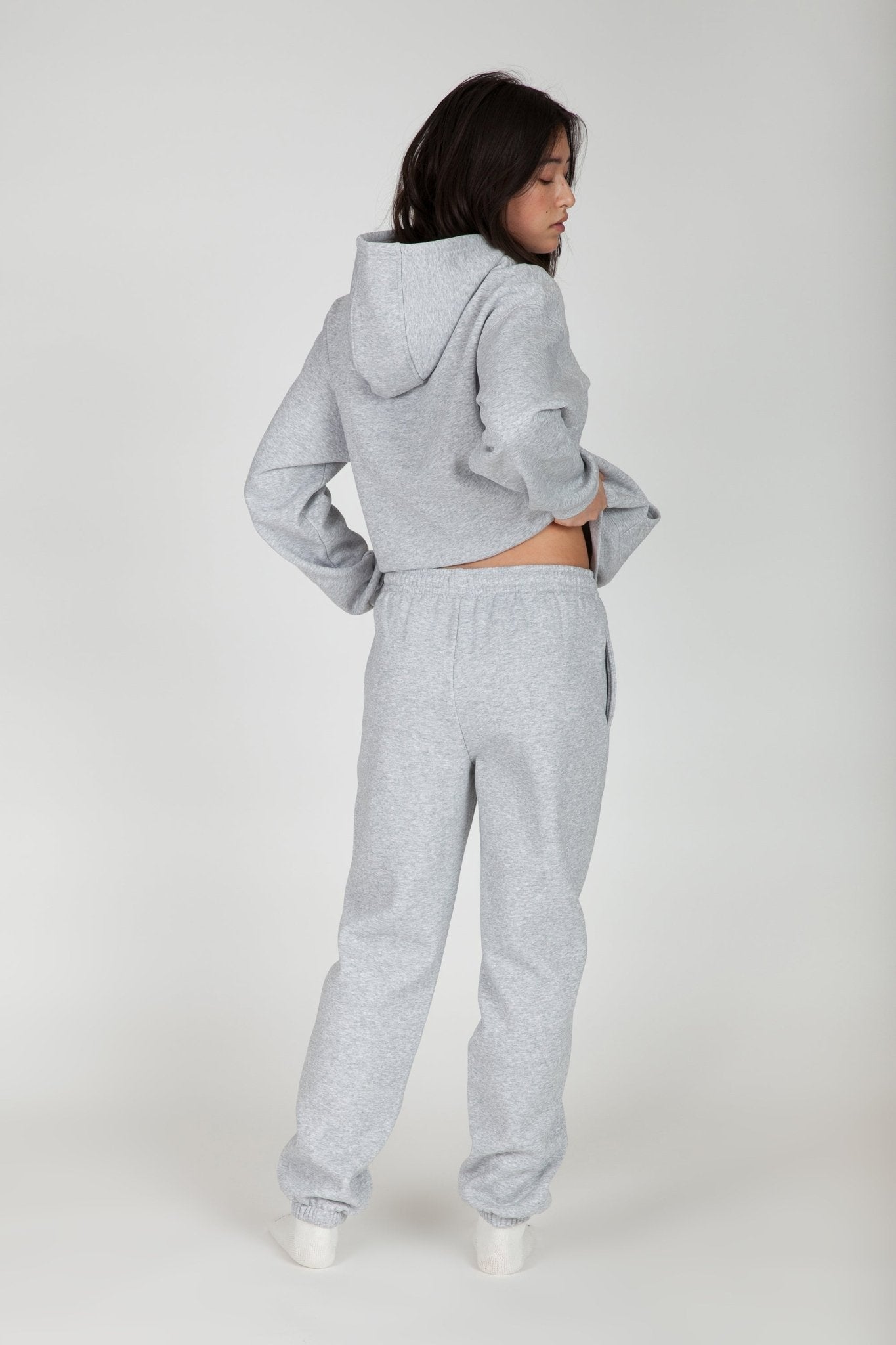 Fleece Regular Fit Sweatpants in Classic Grey - Lazypants