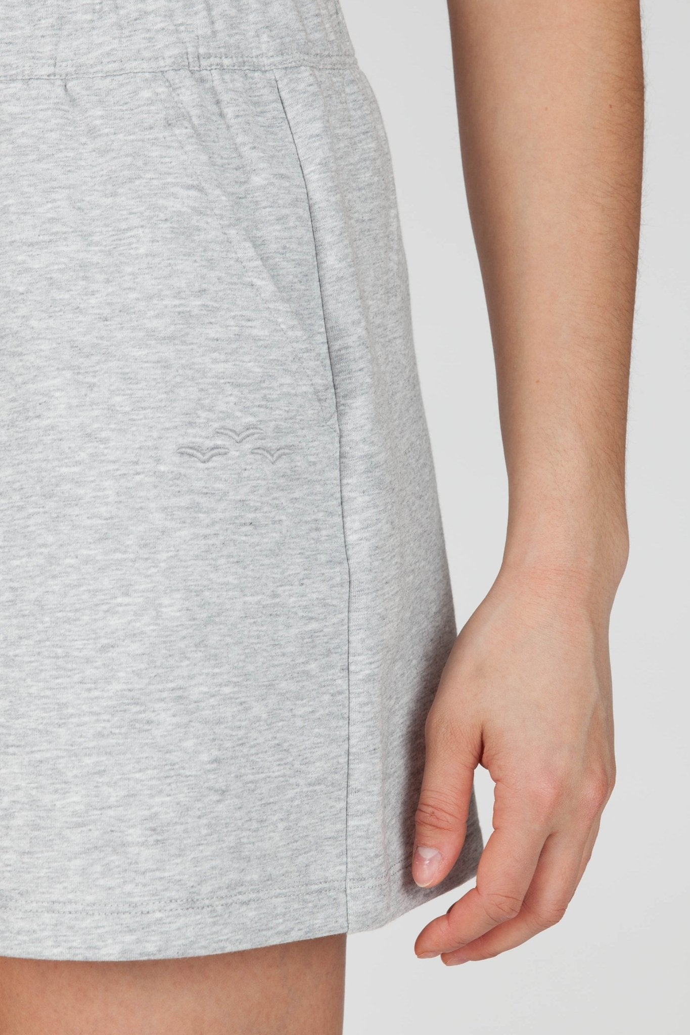 Soft-Touch Fleece 4 inches Shorts in Classic Grey - Lazypants