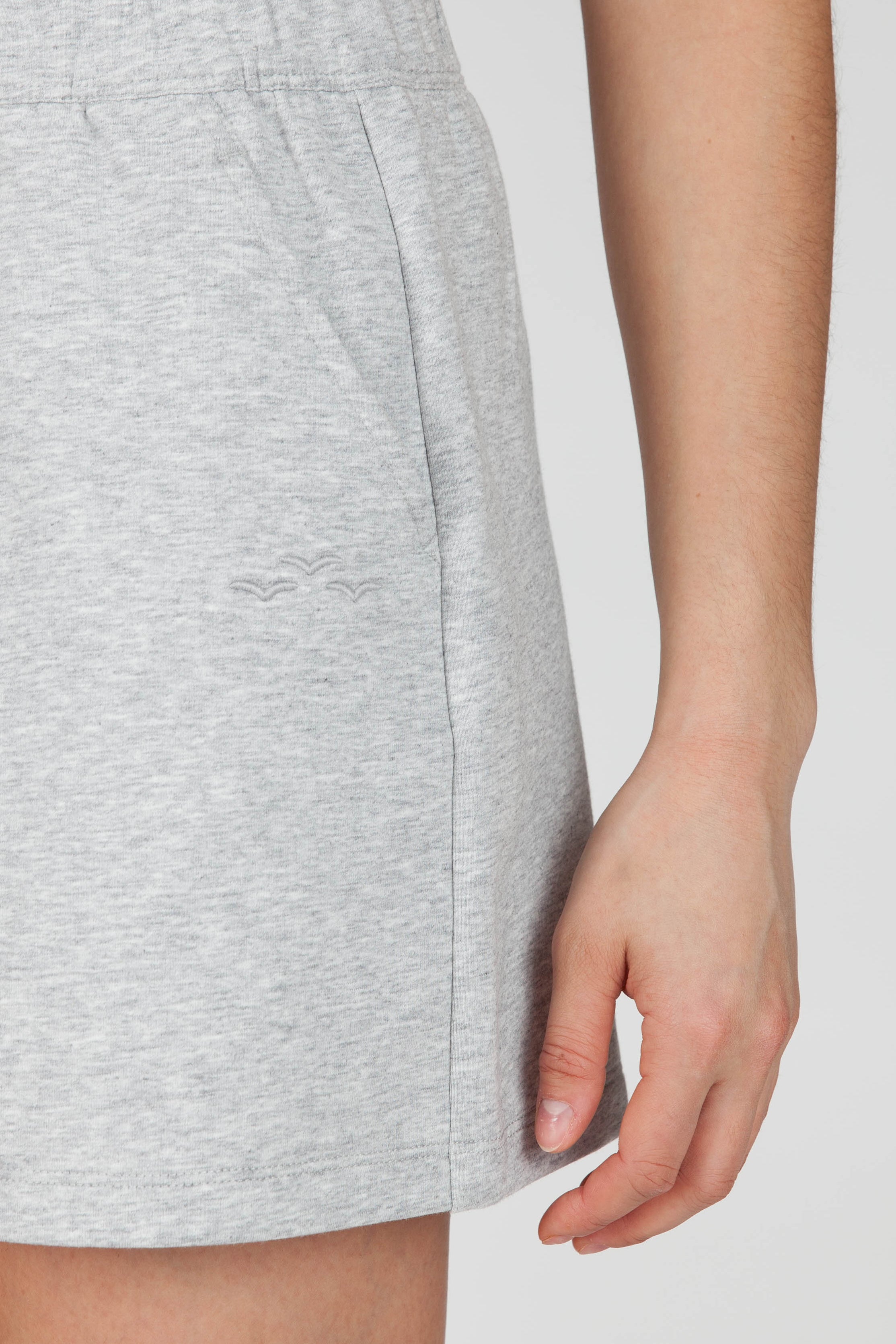 Soft-Touch Fleece 4 inches Shorts in Classic Grey - Lazypants