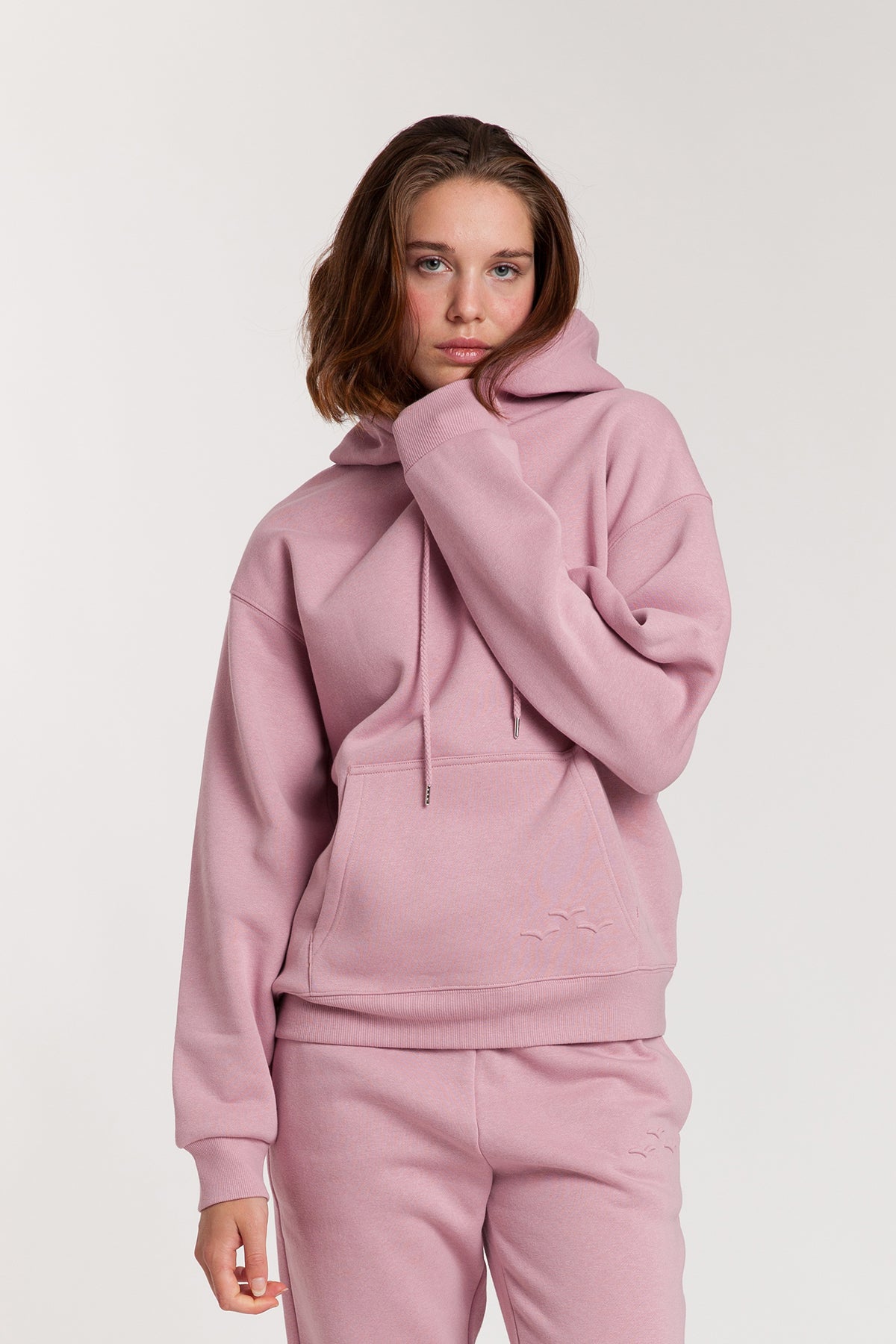 Chlo Relaxed Fit Hoodie in Rose