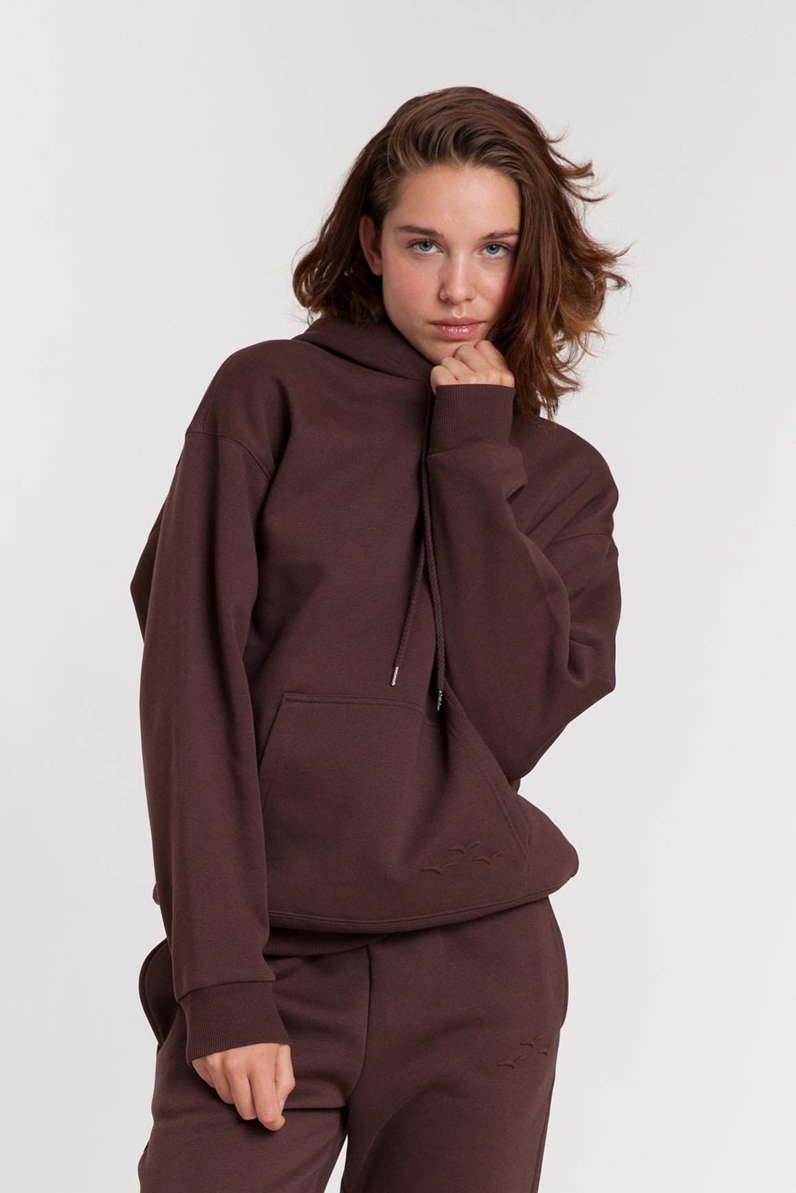 Chlo Relaxed Fit Hoodie in Espresso