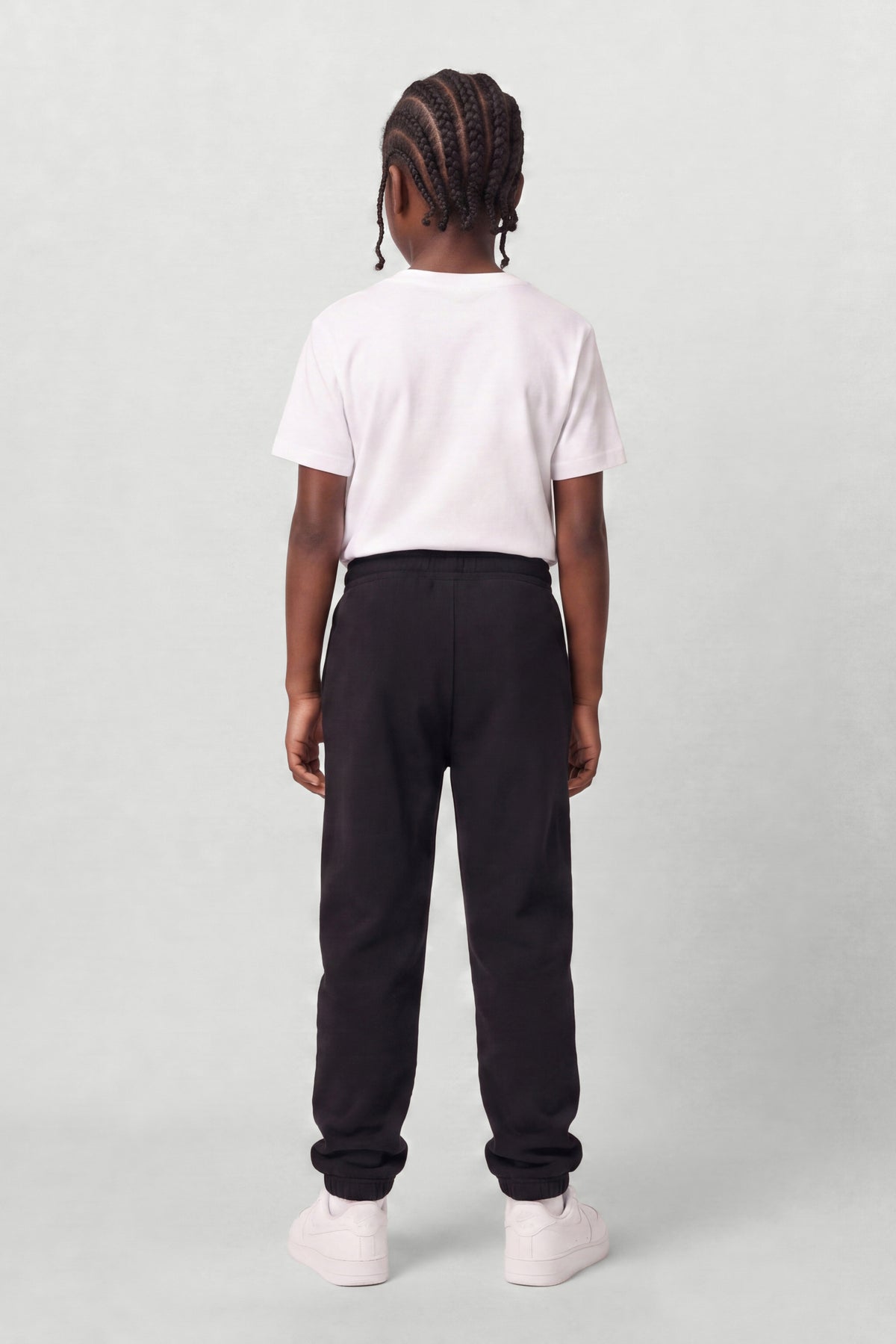 Kids Fleece Regular Fit Sweatpants in Black