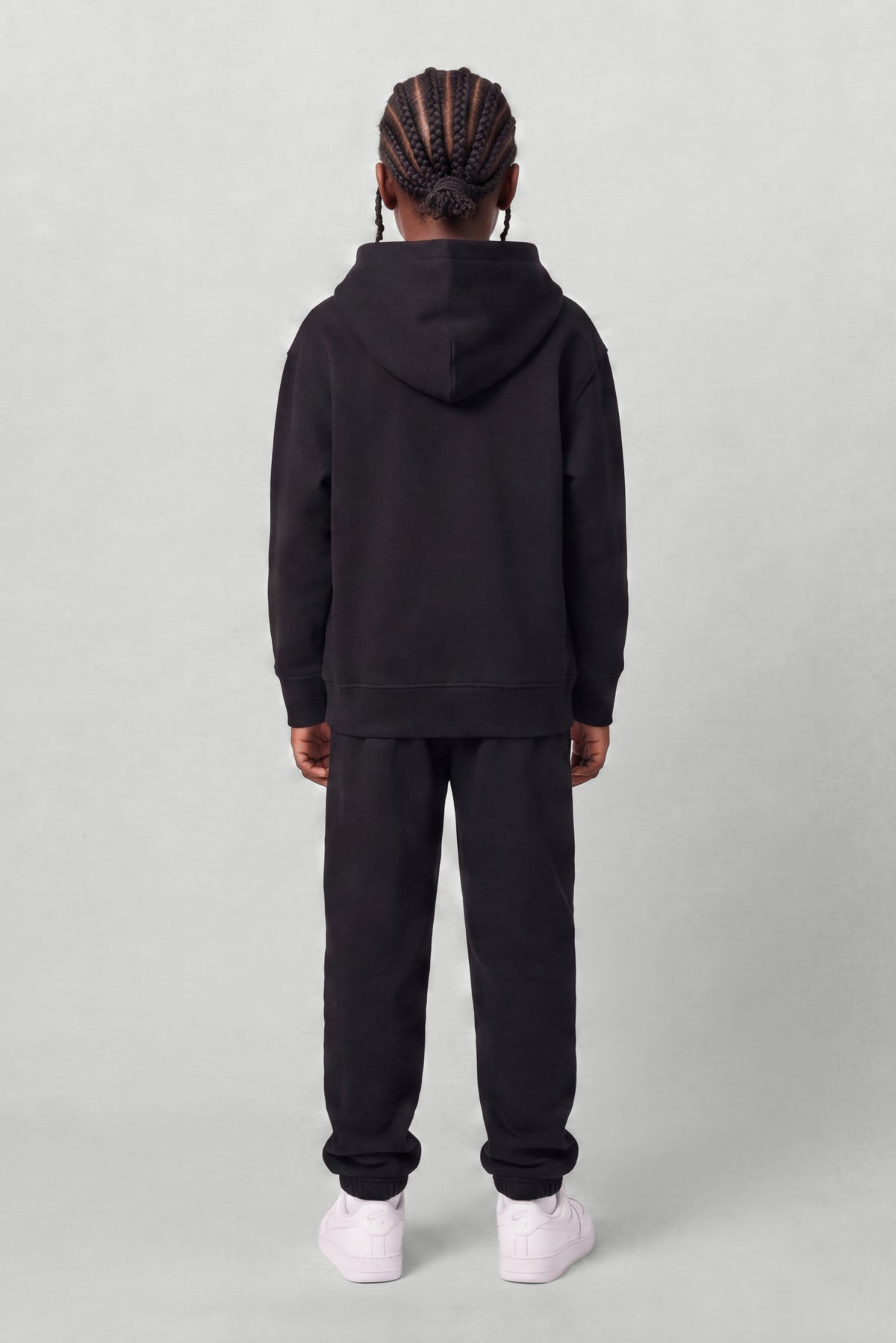 Kids Fleece Regular Fit Set in Black