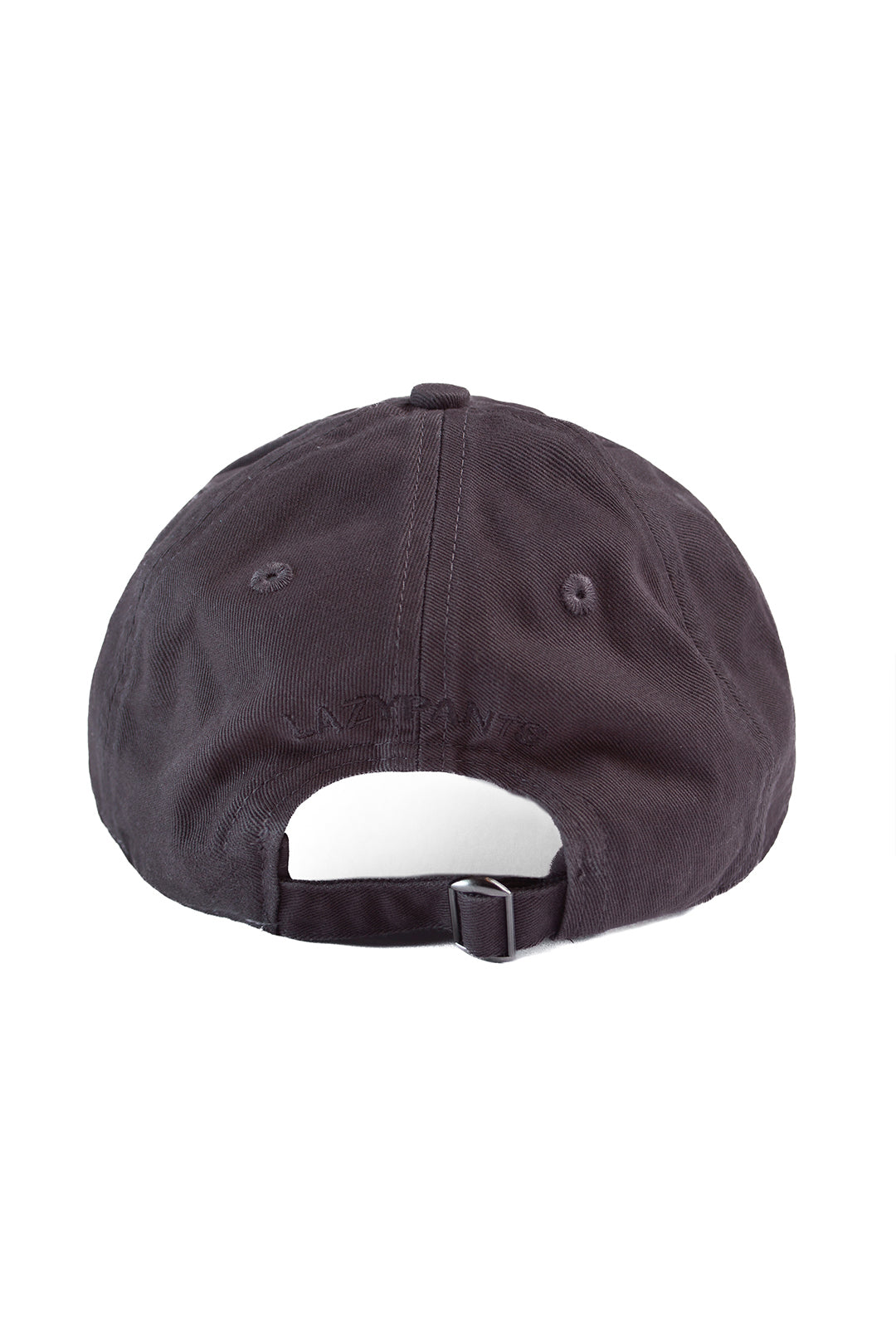 Washed cotton twill dad’s baseball cap in charcoal