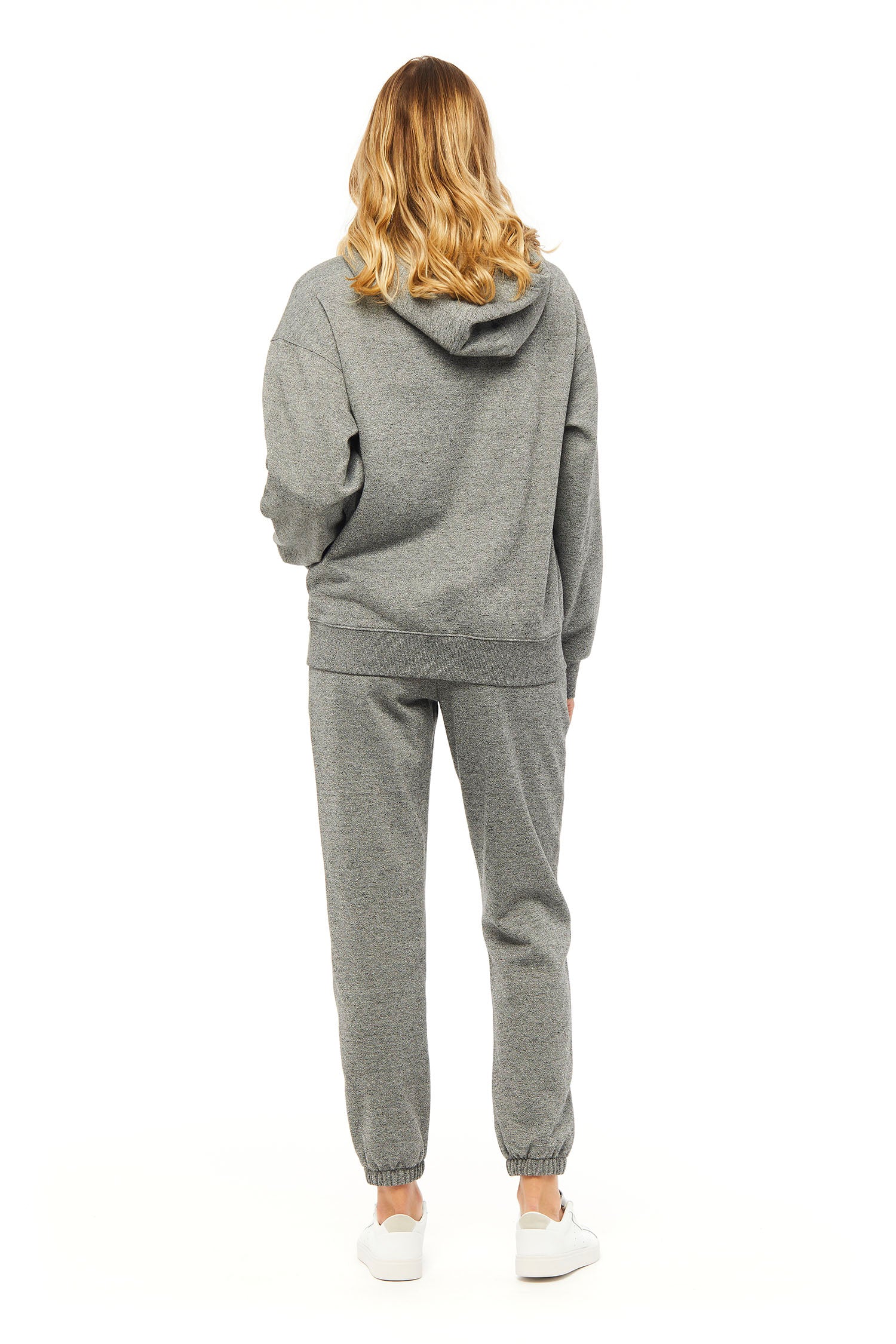 ***WHITE BIRDS*** relaxed fit hoodie in granite