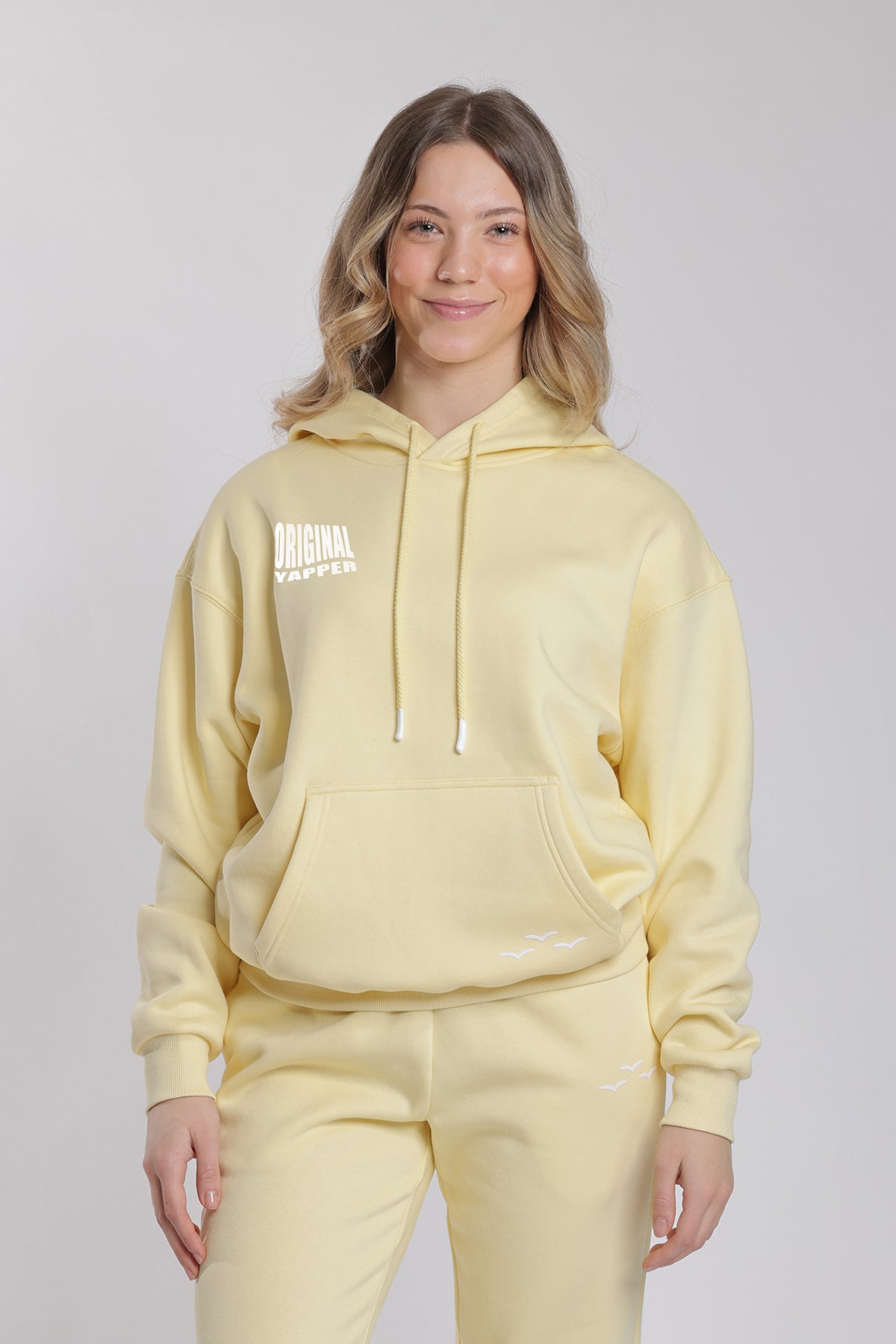 Original Yapper Hoodie in banana yellow