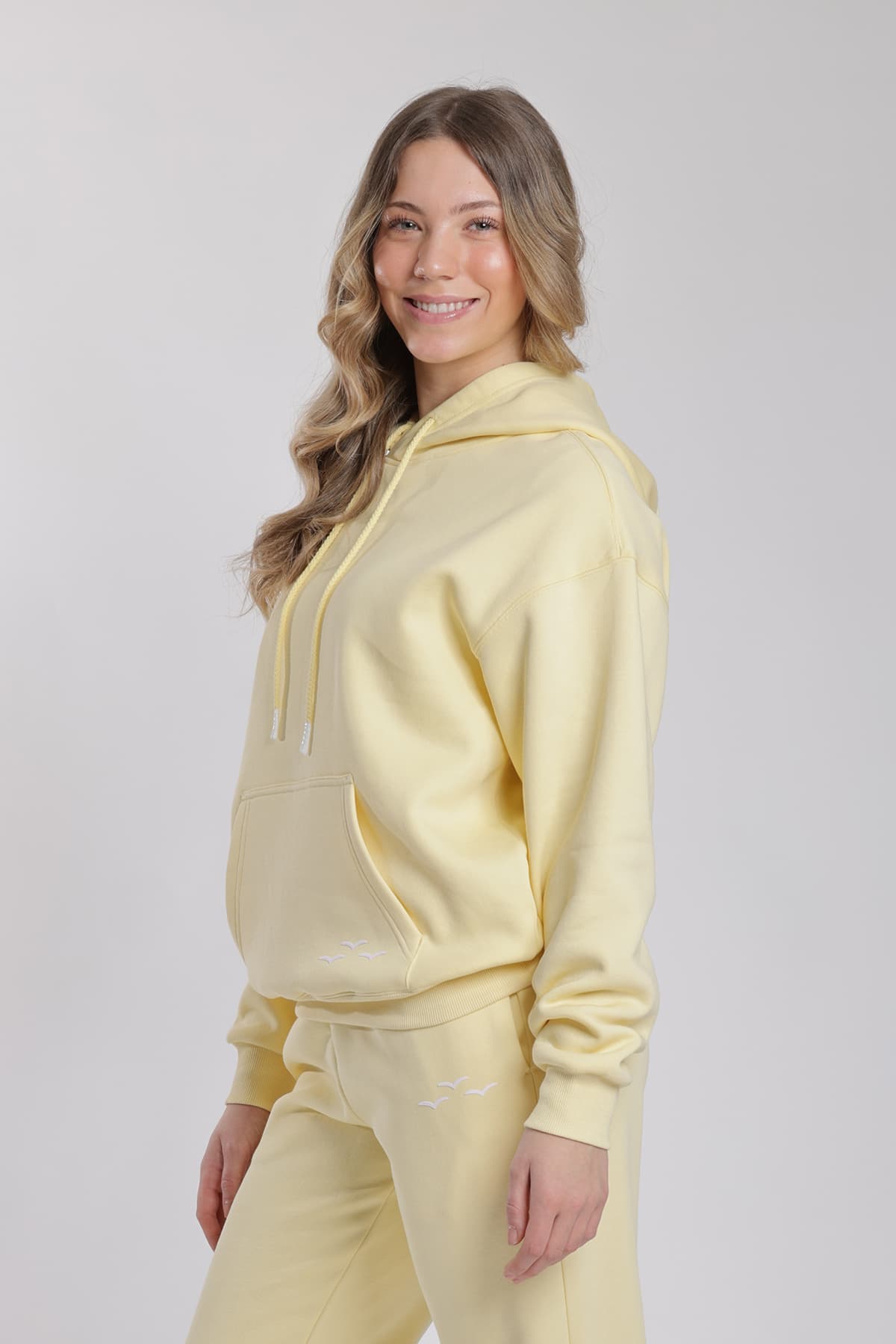 Born to Yap Hoodie in banana yellow