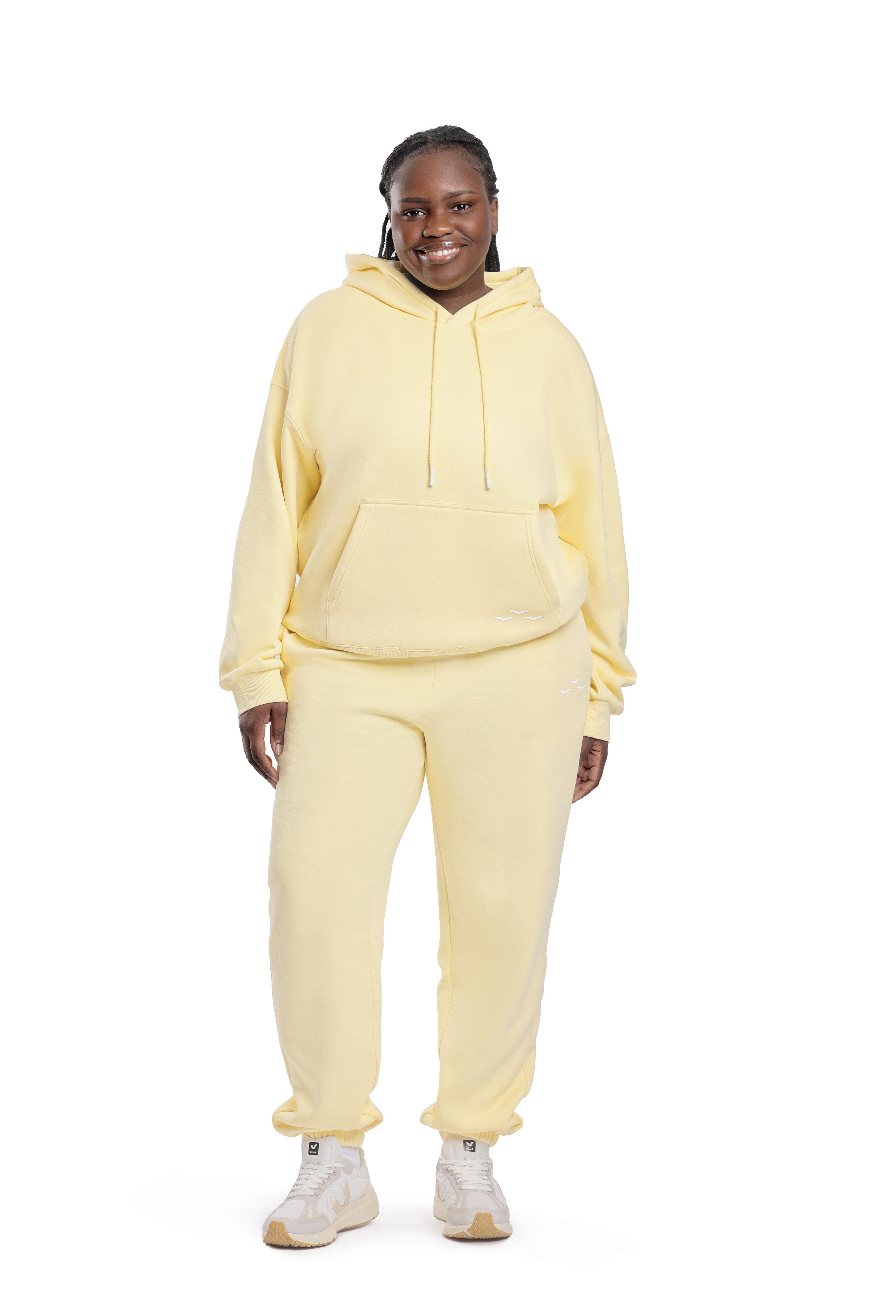 Yellow best sale jogger set