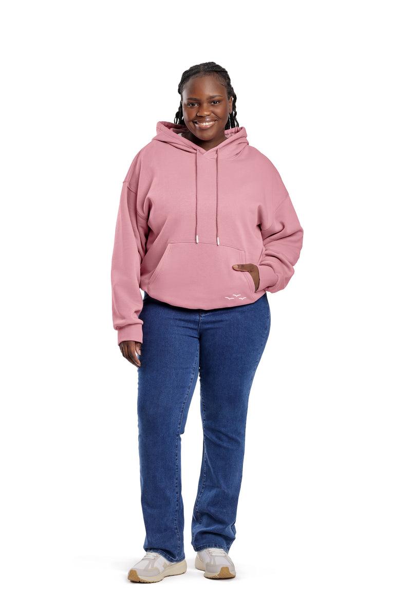 Chlo Relaxed Fit Hoodie in orchid pink