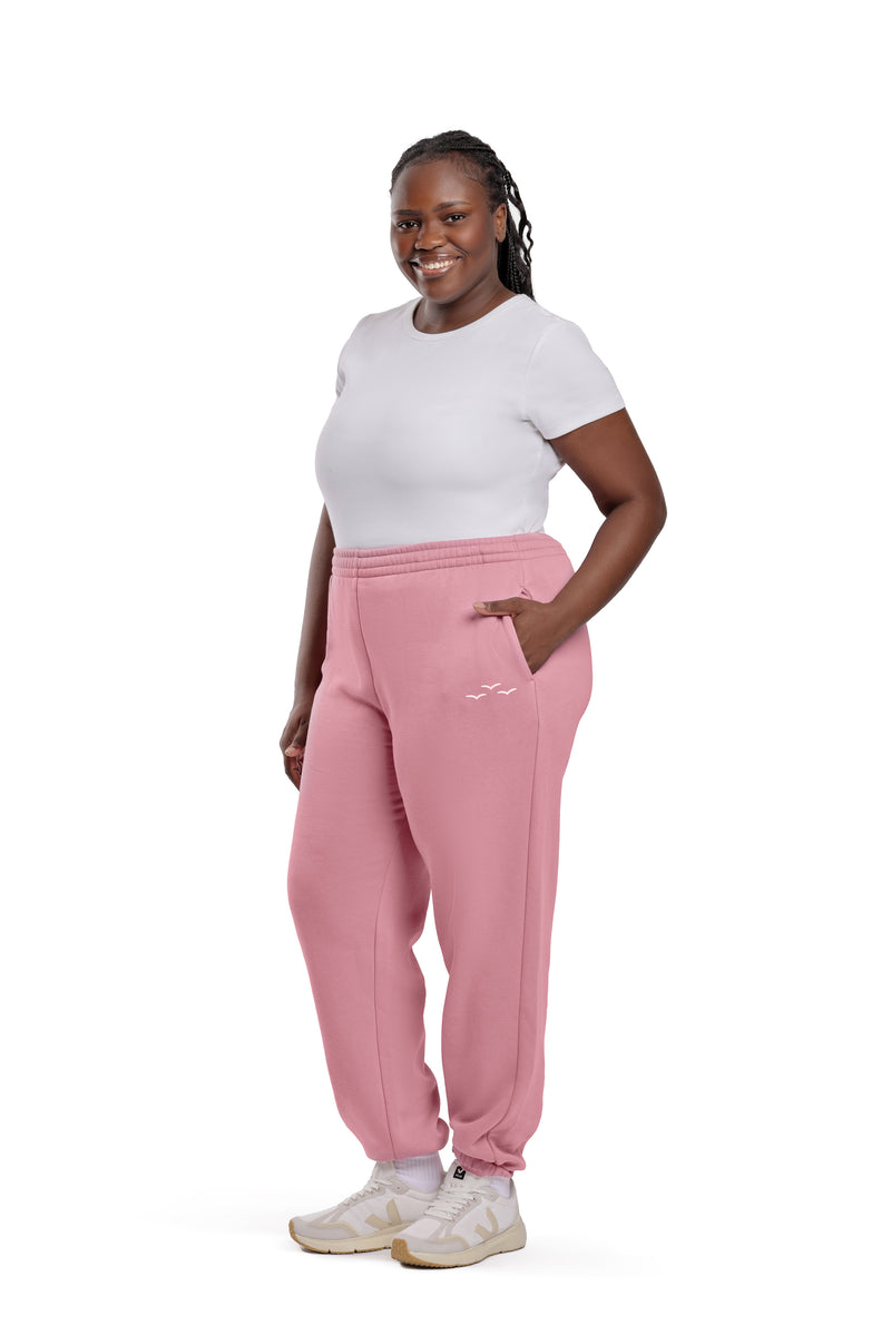 Nova premium fleece relaxed sweatpants in orchid pink