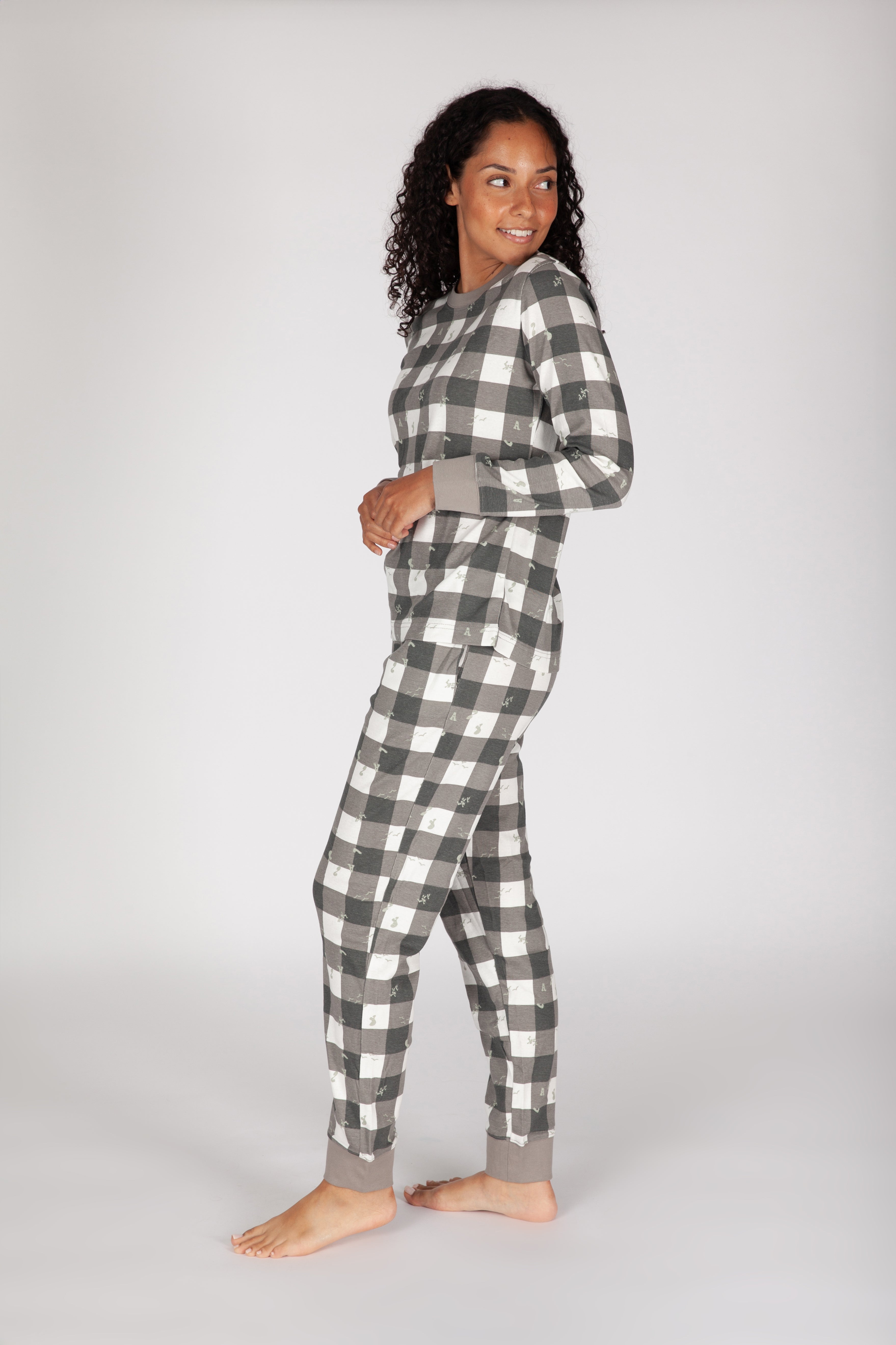 Plaid pajamas women's sale