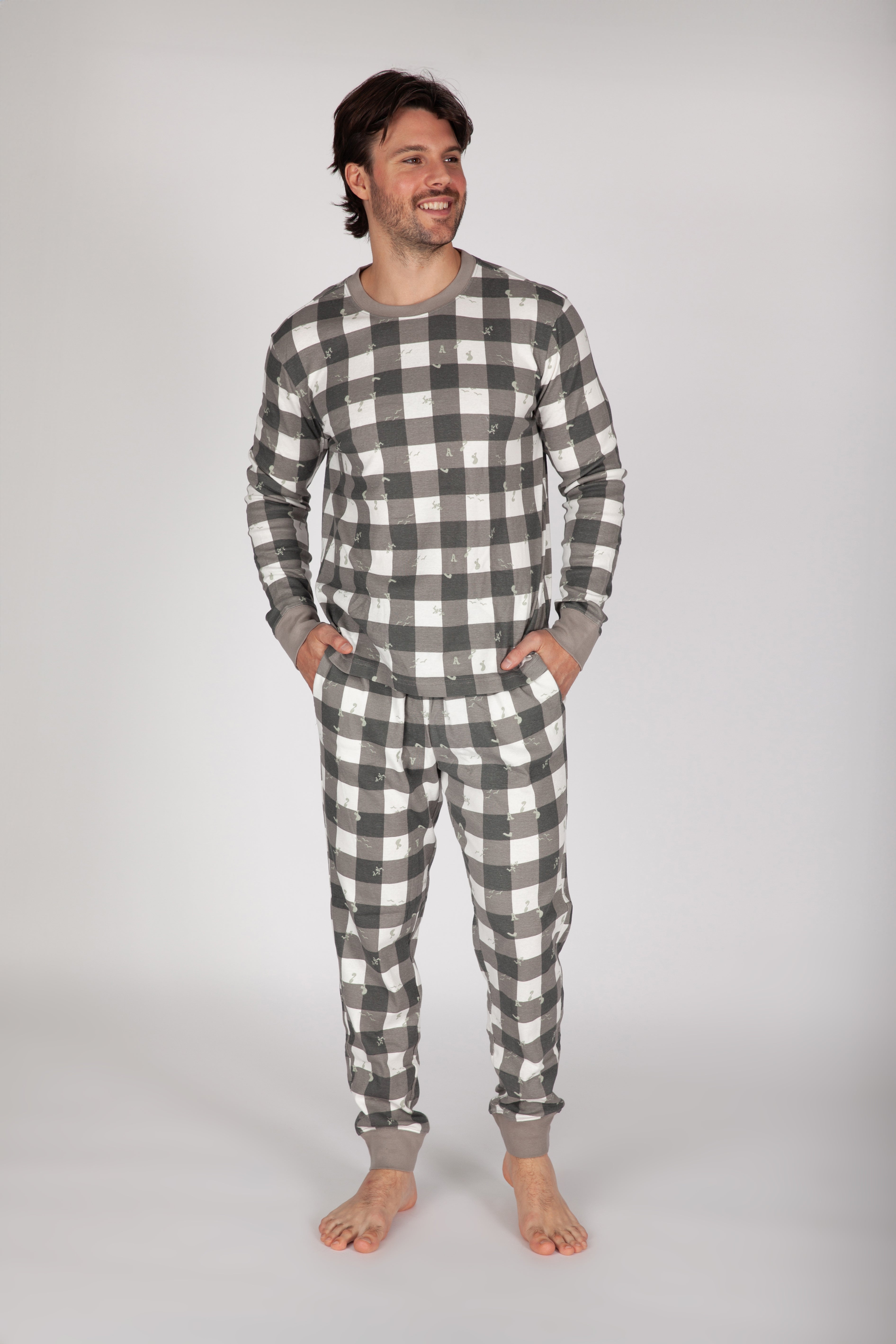 100 cotton men's pajama sets sale