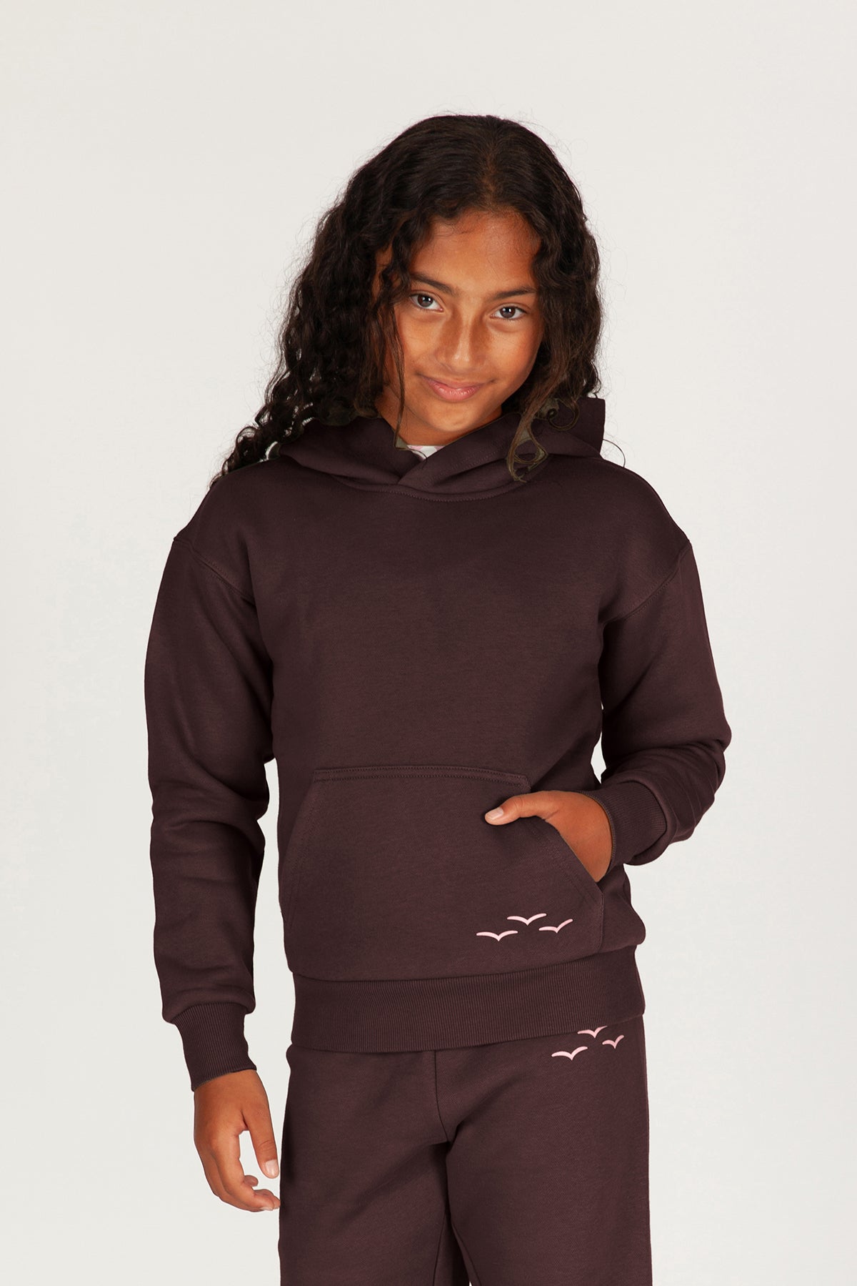 Kids Cooper hoodie in espresso