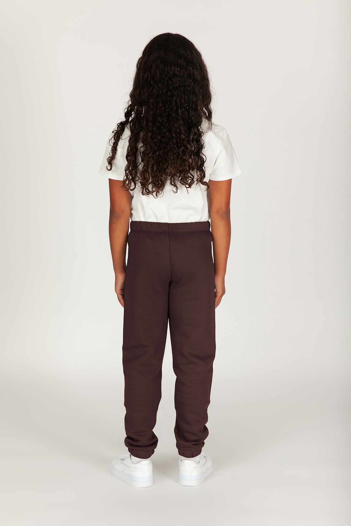 Niki Kids Fleece Sweatpants in Espresso
