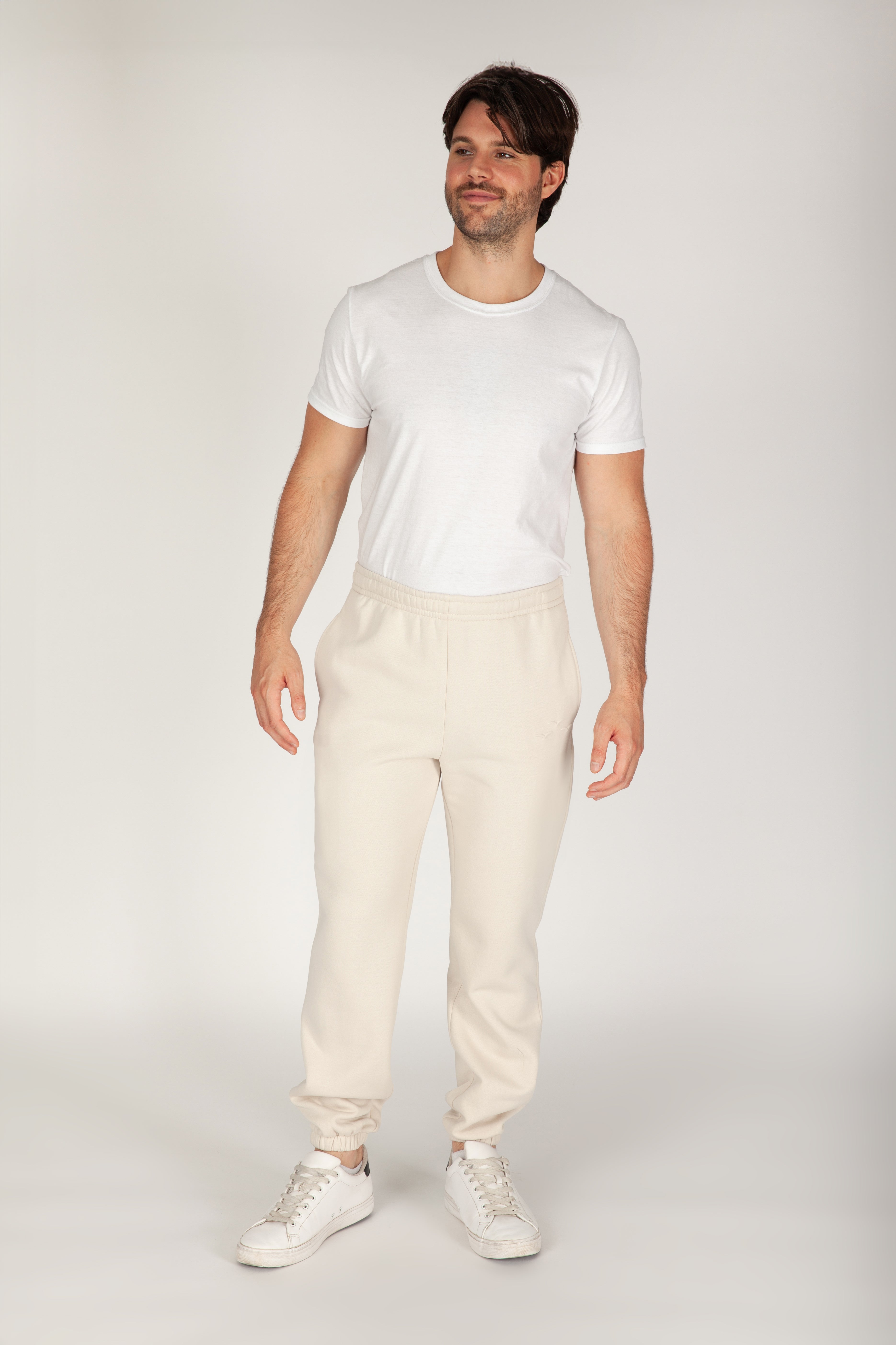 Men's jogger in bone