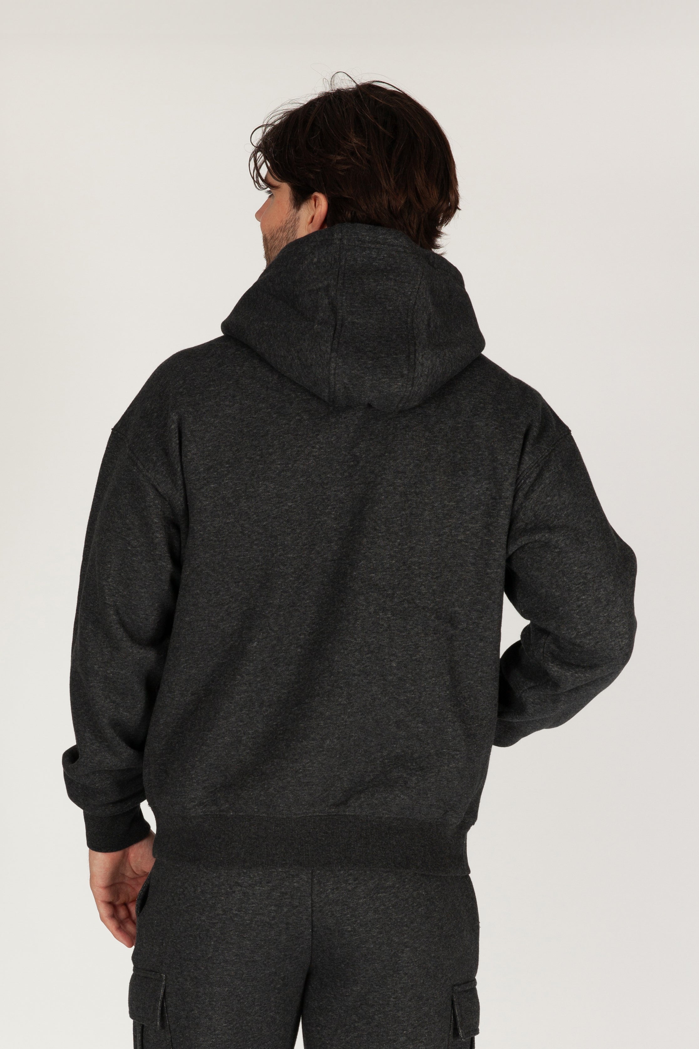 Men's Hoodie in Dark Heather Grey