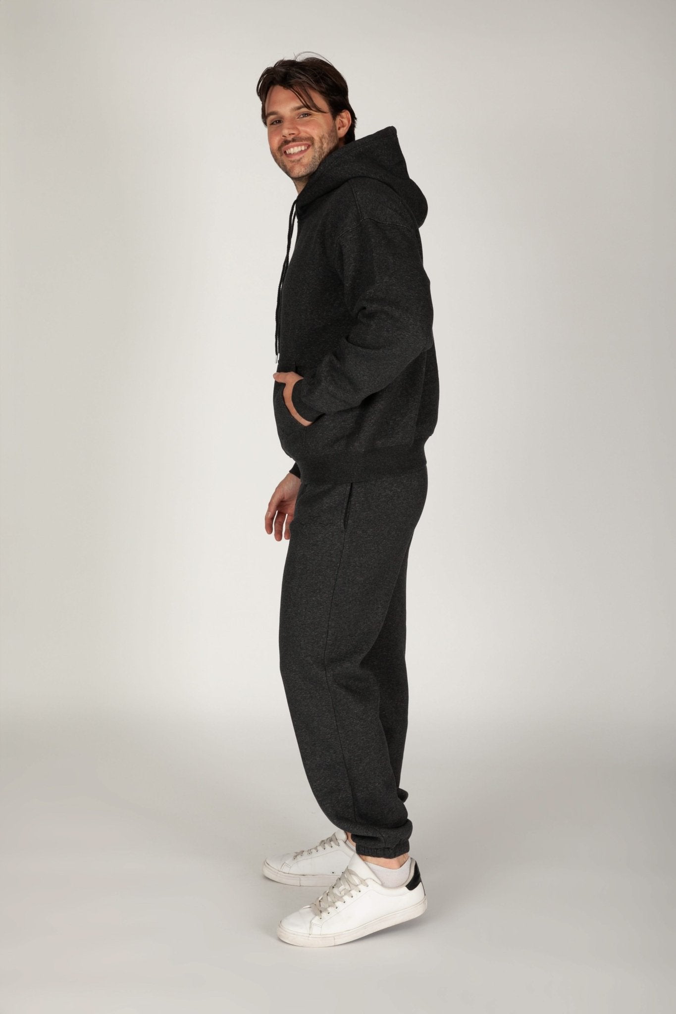 Men's Tracksuit in Dark Heather Grey - Lazypants