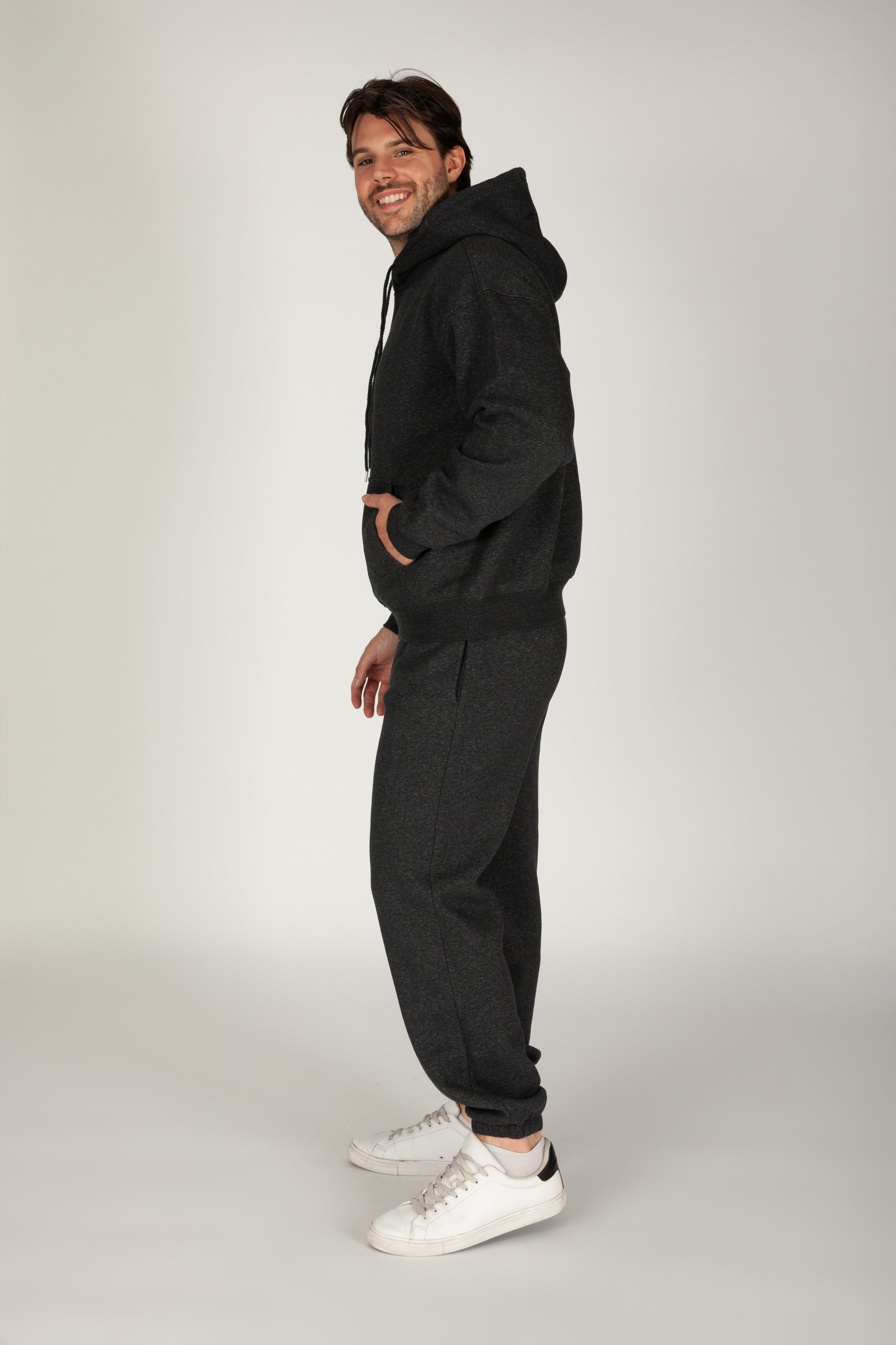 Men's Tracksuit in Dark Heather Grey